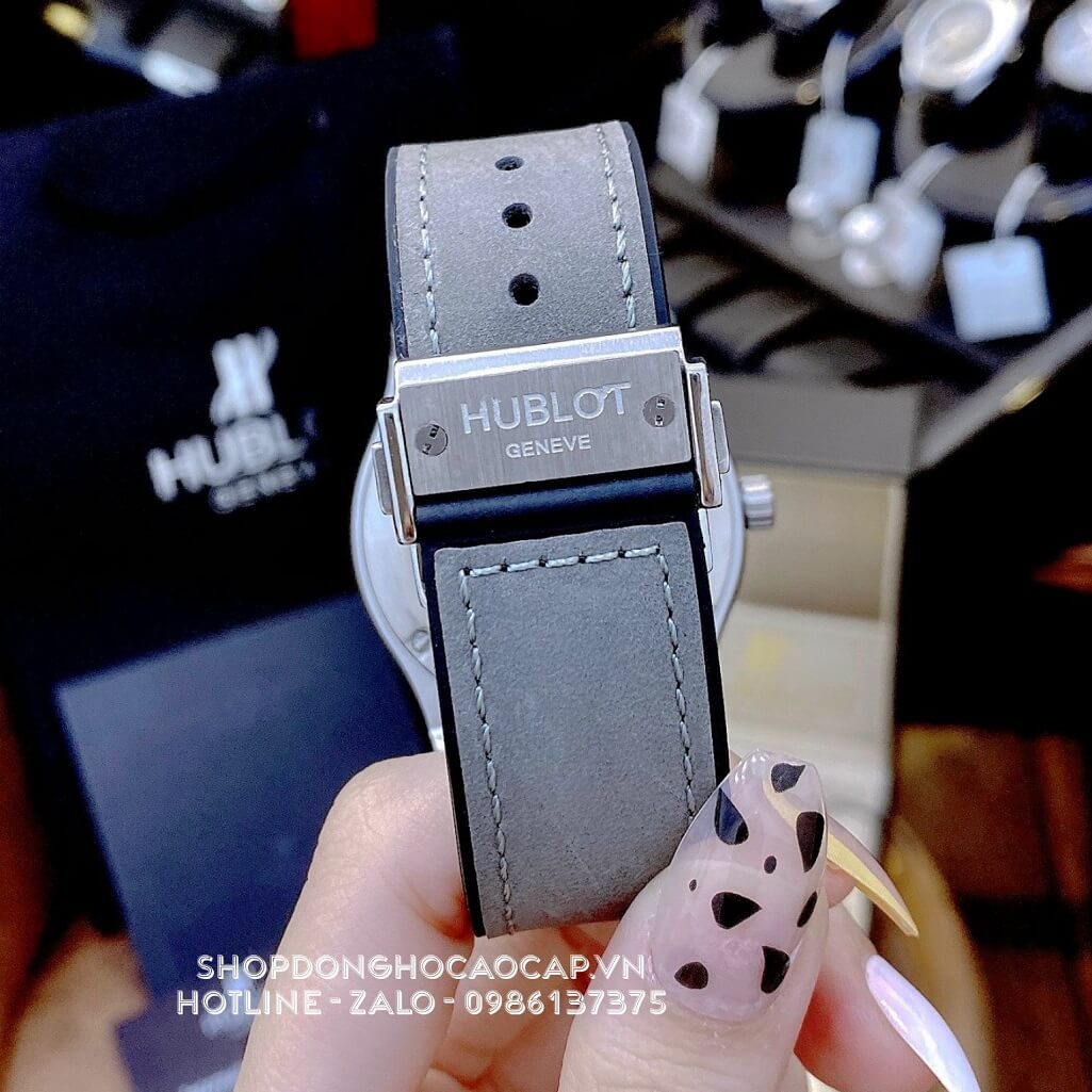 Đồng Hồ Hublot Classic Fusion Automatic Nam Da Silicon Màu Xám 42mm