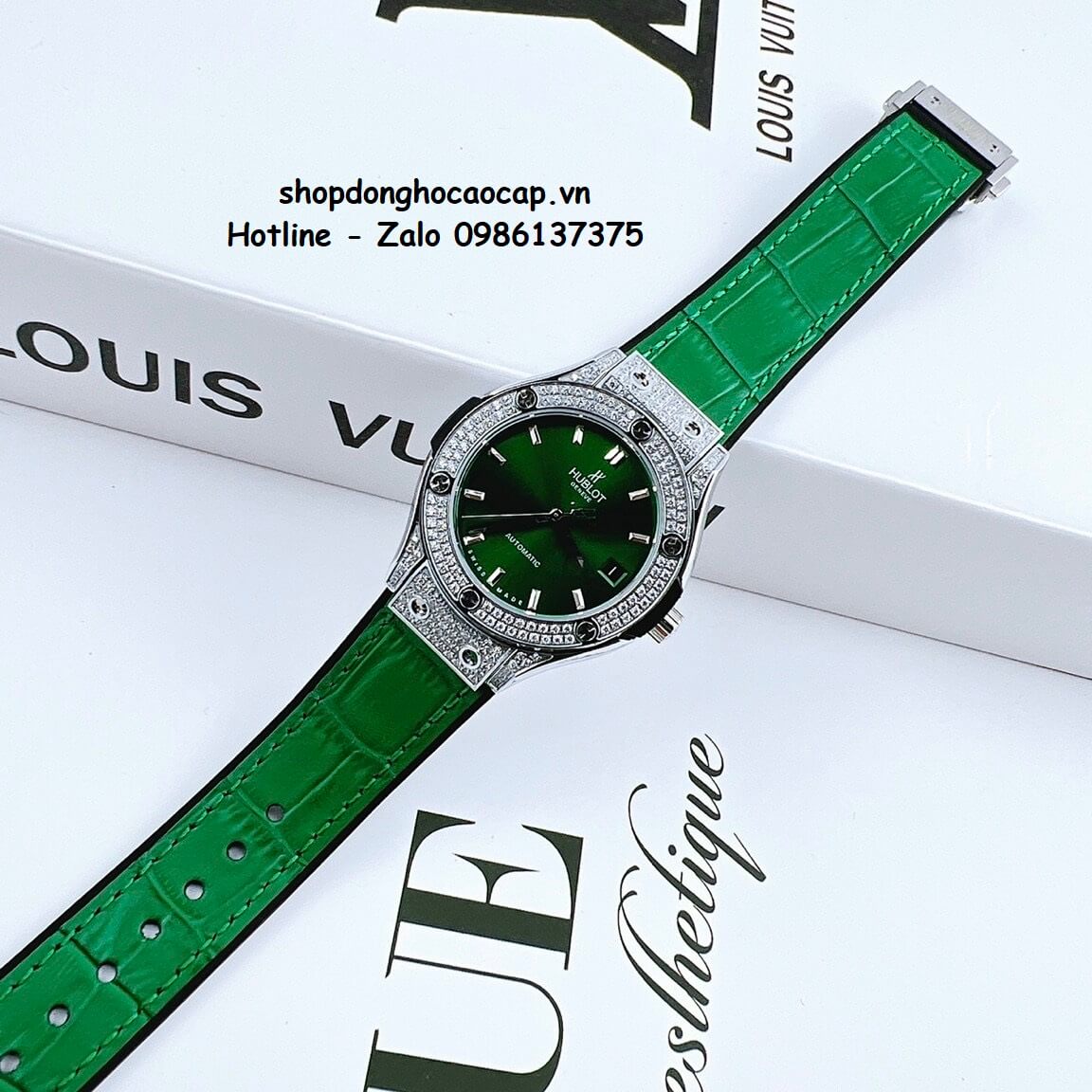 Đồng Hồ Hublot Classic Fusion Tự Động Xanh Lá 34mm