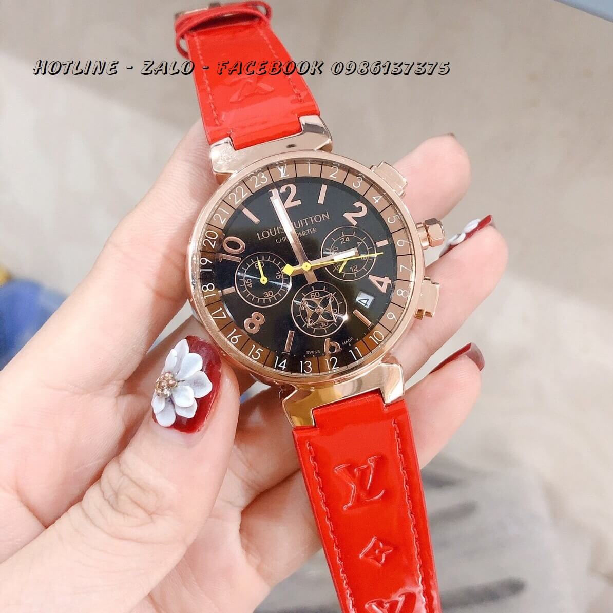 Đồng hồ Louis Vuitton Tambour Chronograph Q114F đã qua sử dụng sale  157734251  Timepeaks