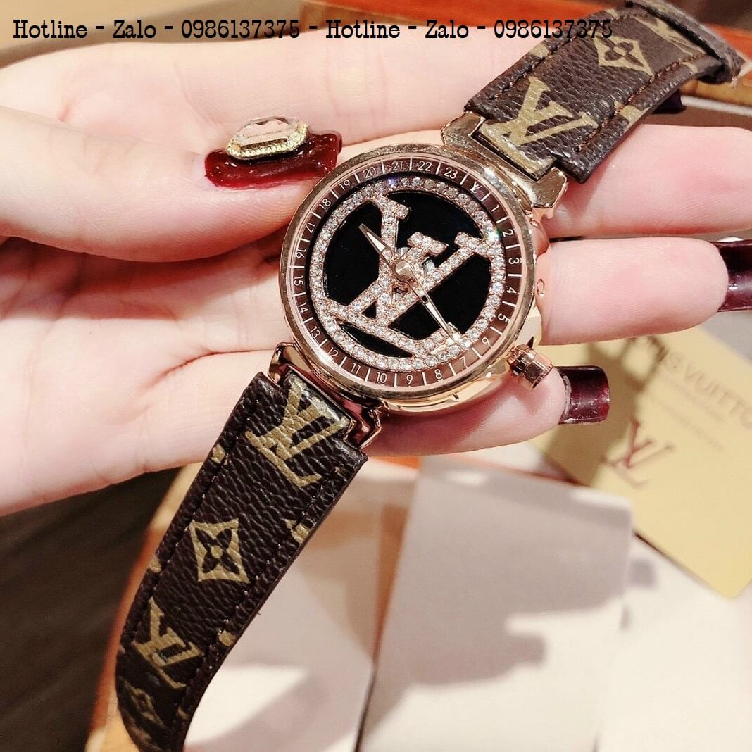 Đồng Hồ Louis Vuitton Nữ Dây Da Cao Cấp Chính hãng giá rẻ dưới 2triệu