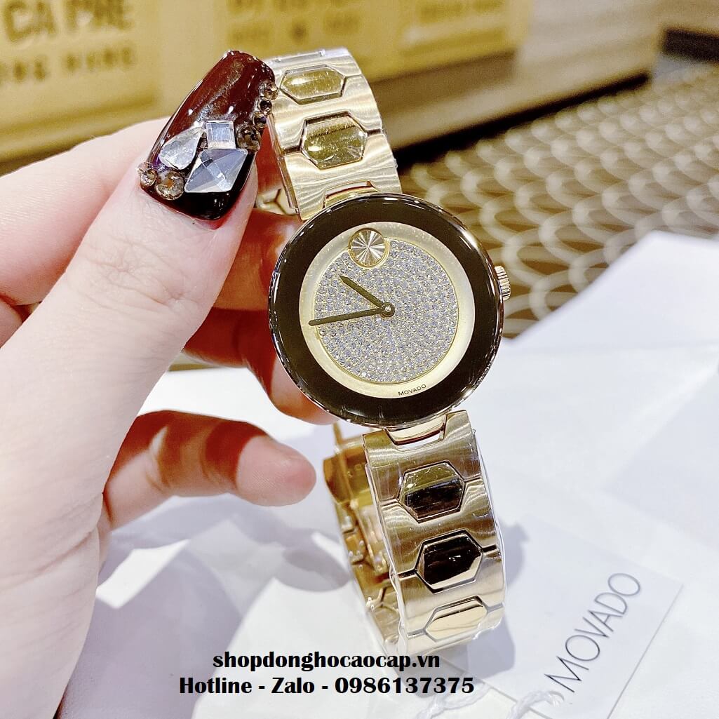 Đồng Hồ Movado Bold Nữ Dây Kim Loại Màu Gold 32mm