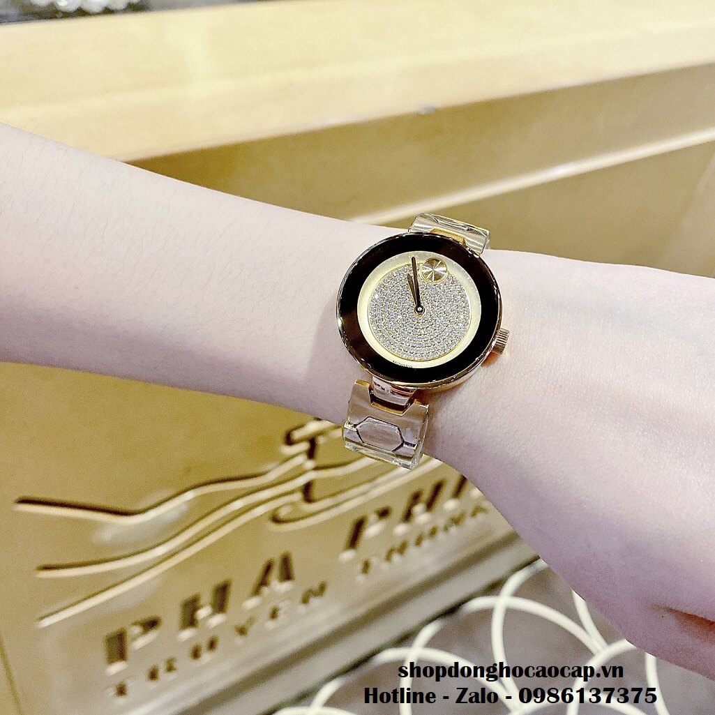 Đồng Hồ Movado Bold Nữ Dây Kim Loại Màu Gold 32mm