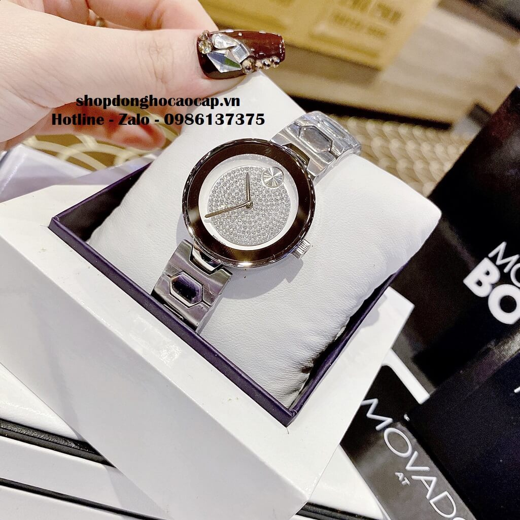 Đồng Hồ Movado Bold Nữ Dây Kim Loại Màu Silver 32mm