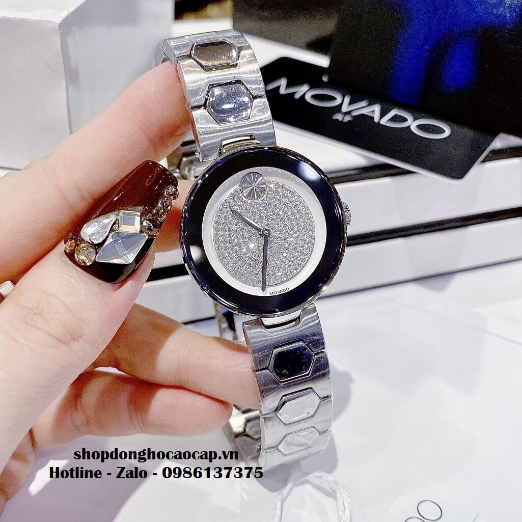 Đồng Hồ Movado Bold Nữ Dây Kim Loại Màu Silver 32mm