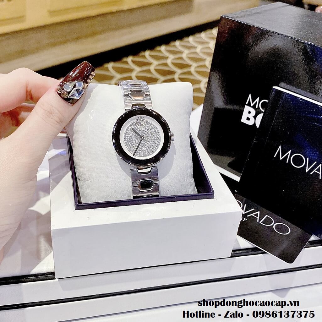 Đồng Hồ Movado Bold Nữ Dây Kim Loại Màu Silver 32mm