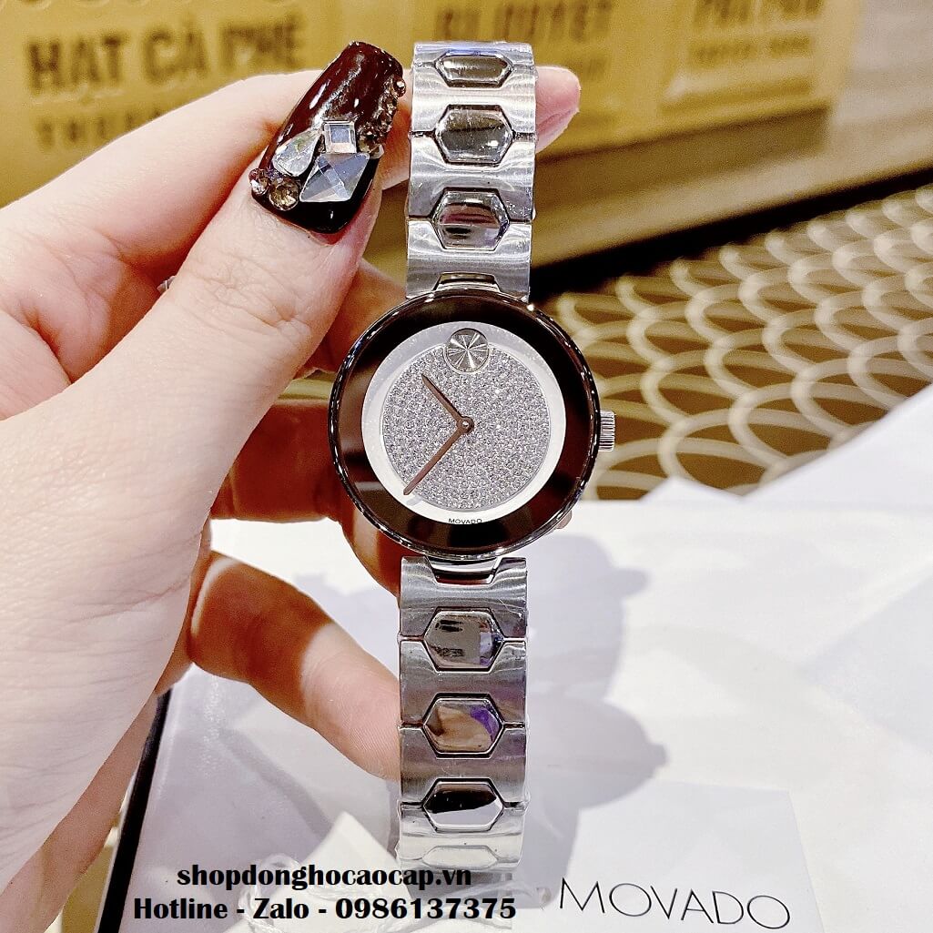 Đồng Hồ Movado Bold Nữ Dây Kim Loại Màu Silver 32mm