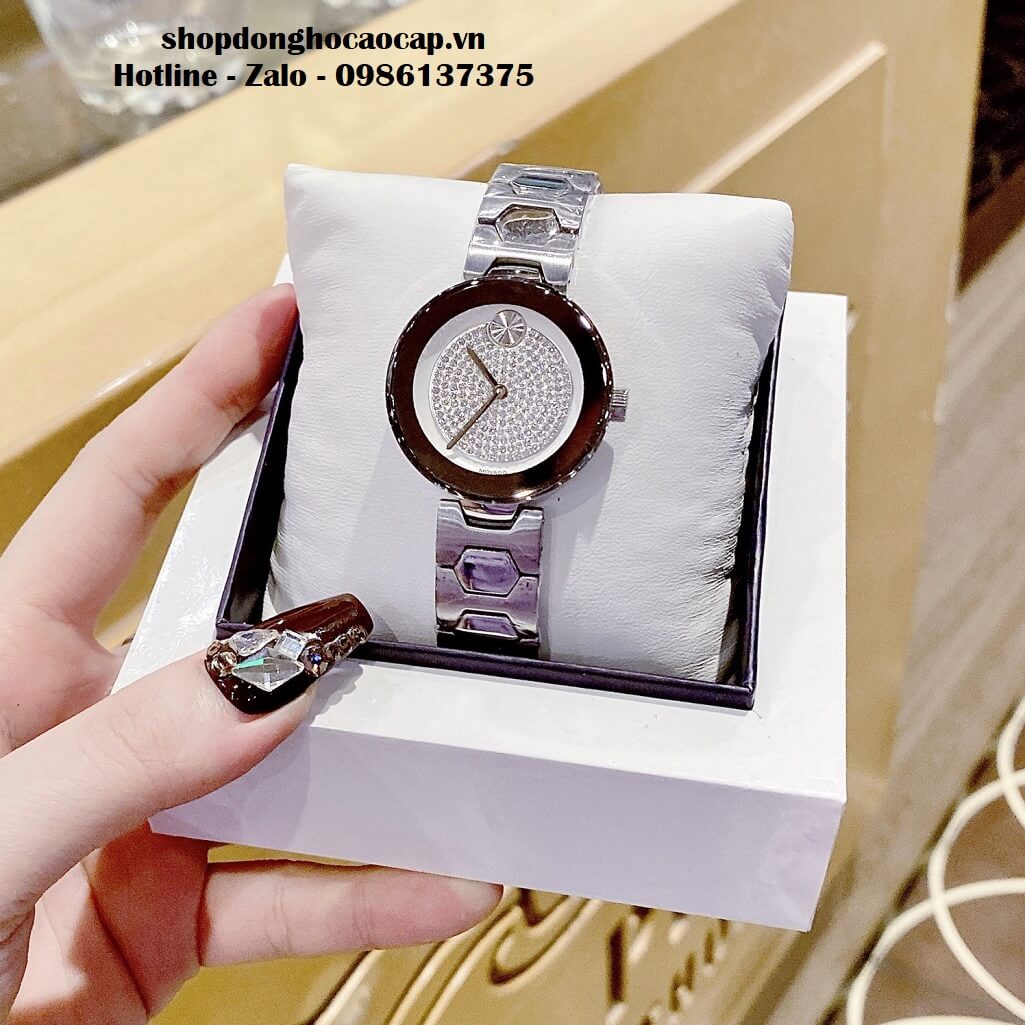 Đồng Hồ Movado Bold Nữ Dây Kim Loại Màu Silver 32mm