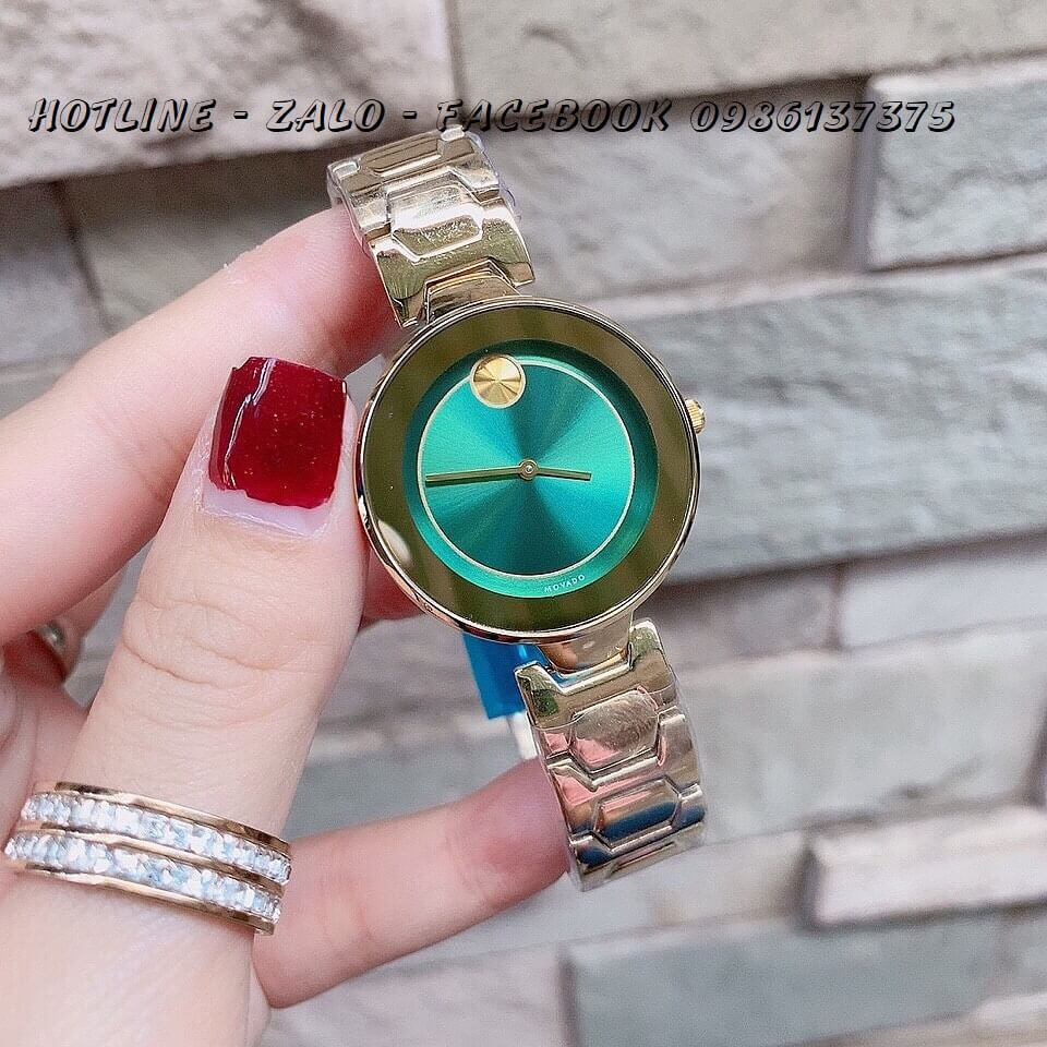 Đồng Hồ Movado Bold Nữ Dây Vàng Mặt Xanh 33mm – Shop Đồng Hồ Cao Cấp