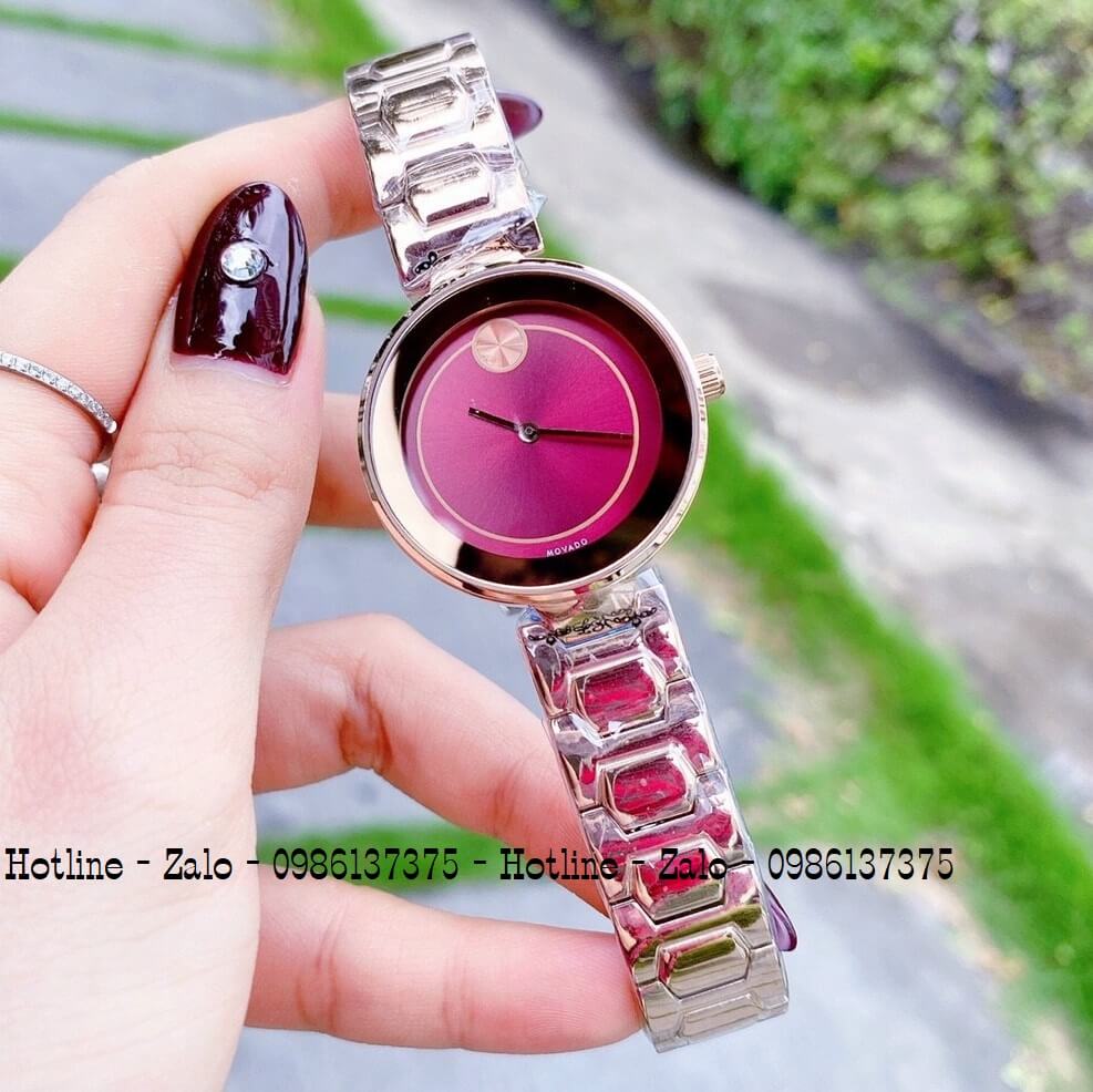 Đồng Hồ Nữ Movado Bold Rose Gold Mặt Hồng 30mm