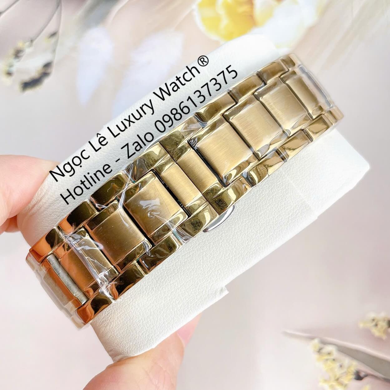 Đồng Hồ Nam Bulova 96A118 Tự Động Dây Kim Loại Vàng Mặt Nâu Size 42mm (Gold)