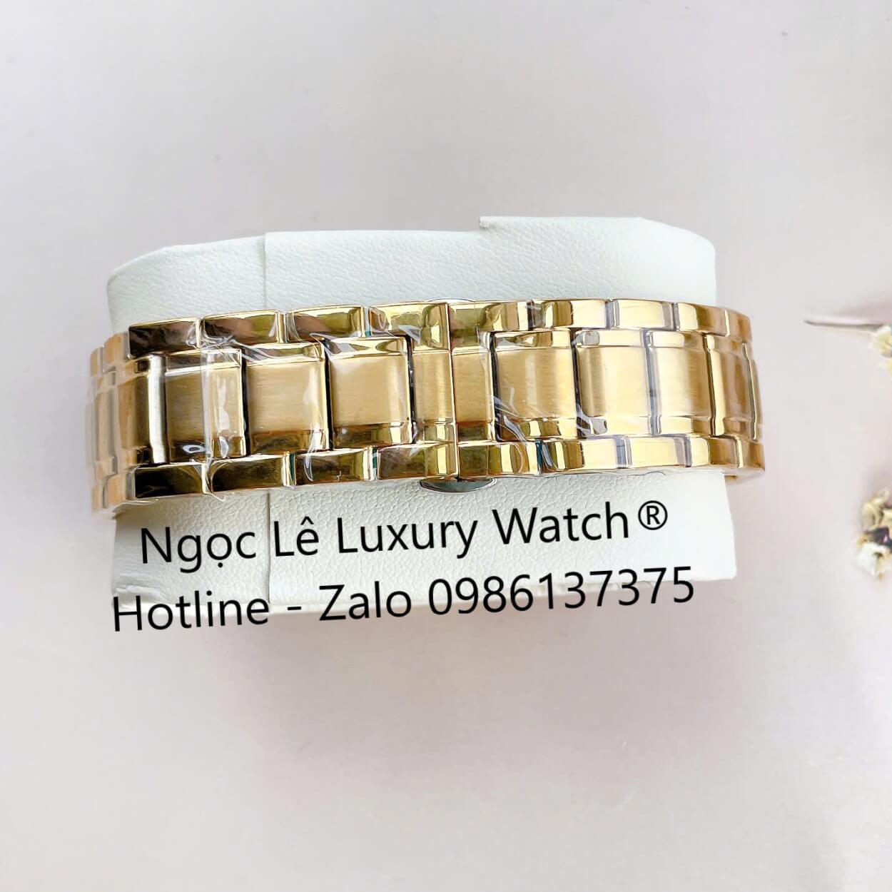 Đồng Hồ Nam Bulova 96A118 Tự Động Dây Kim Loại Vàng Mặt Đen Size 42mm (Gold)