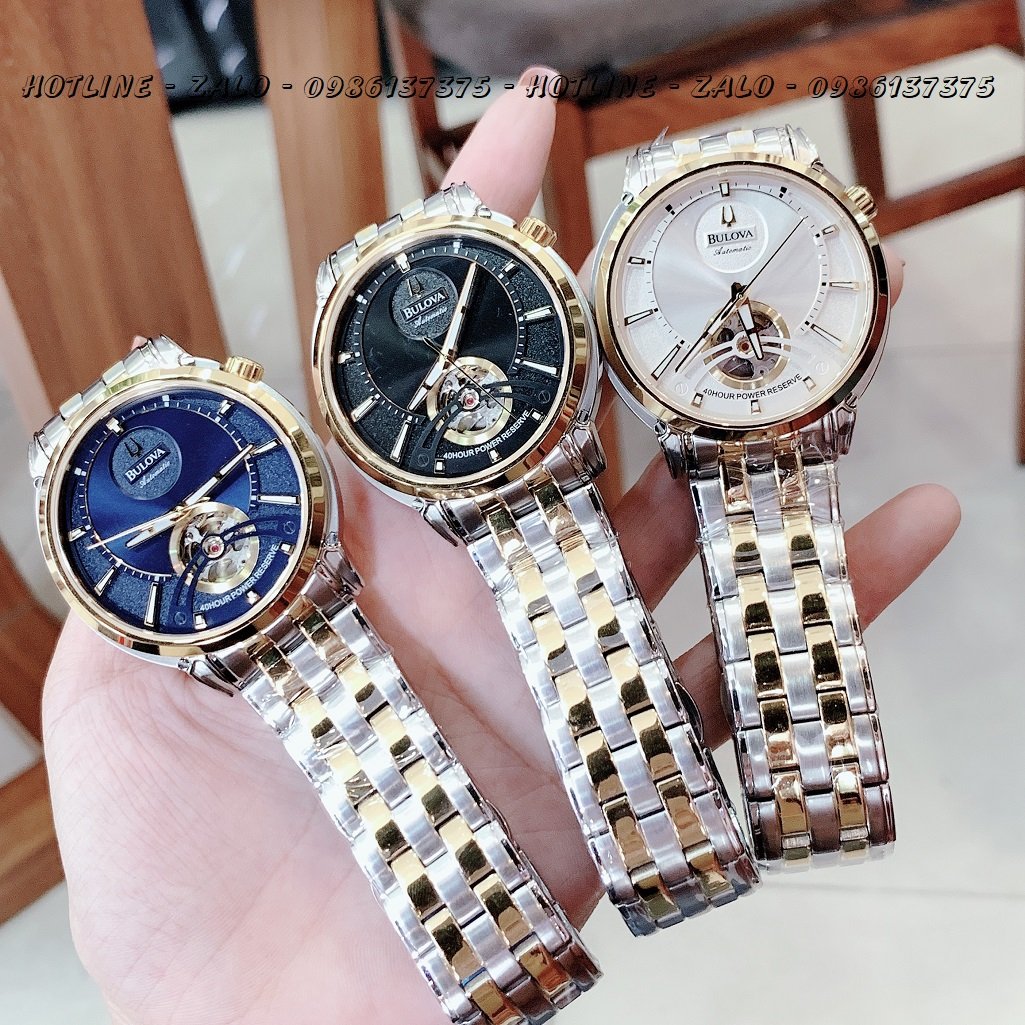 Đồng Hồ Nam Bulova Automatic Demi Đen Chính Hãng 40mm