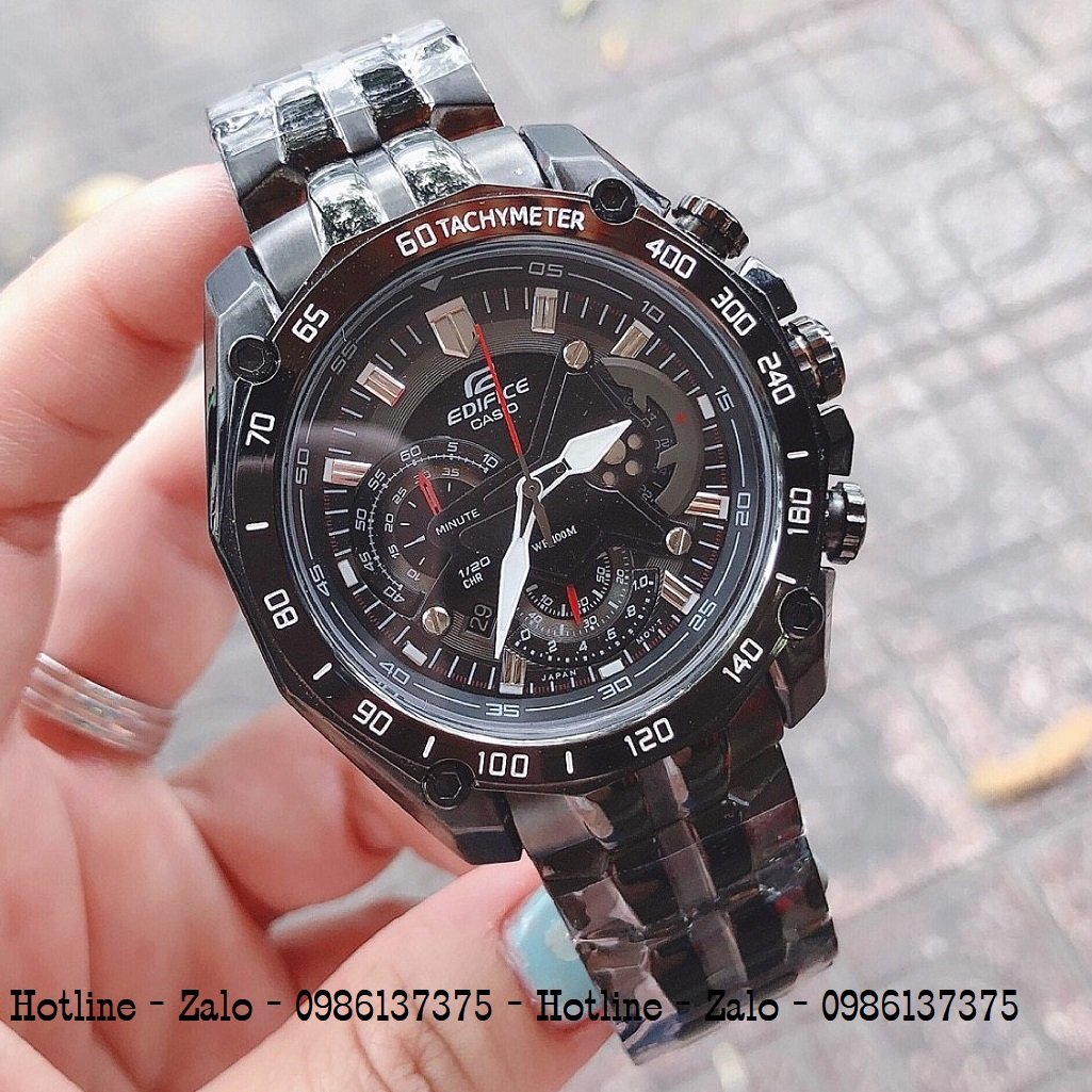 Đồng Hồ Nam CASIO Edifice EF-550D Full Đen 45mm