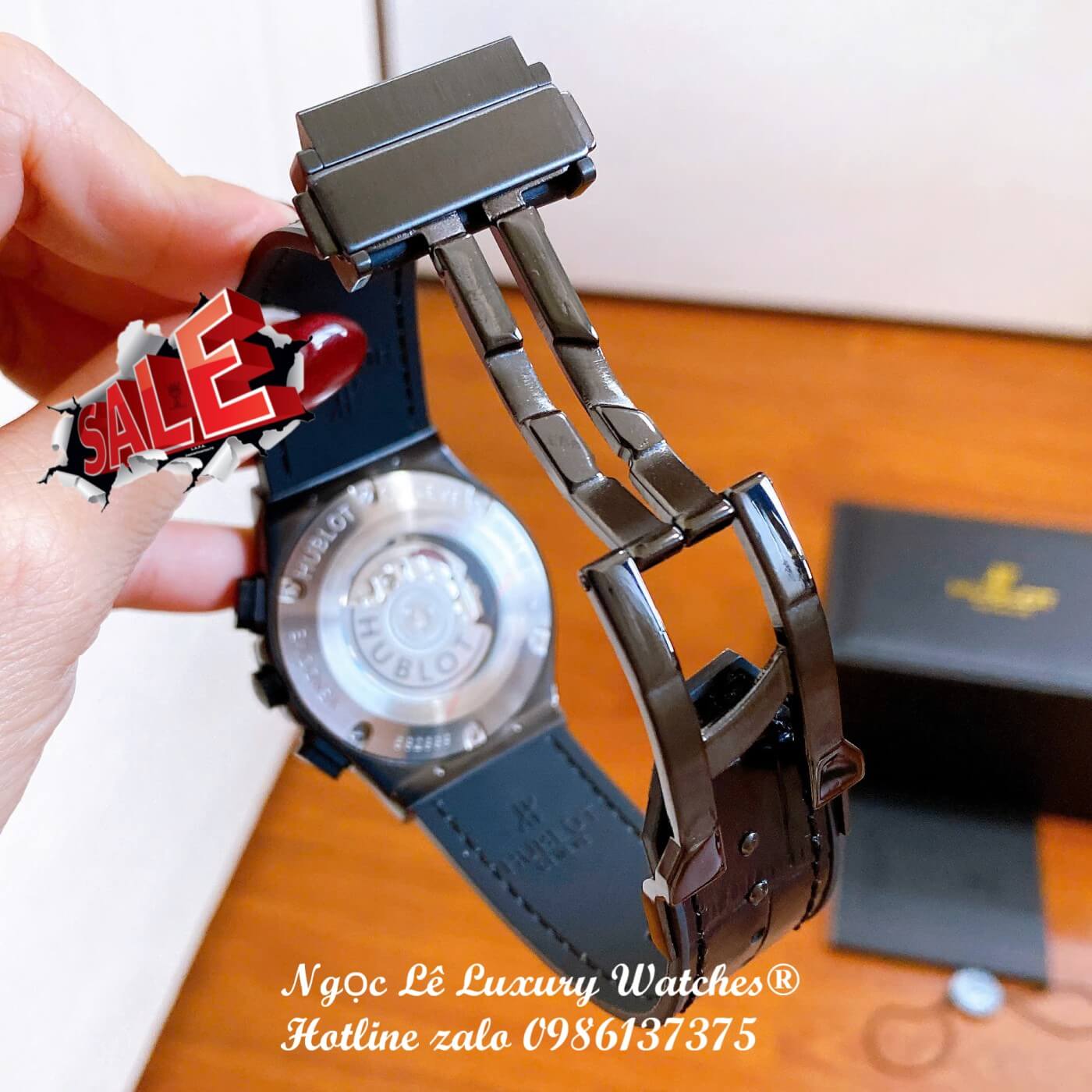 Đồng Hồ Nam Hublot Classic Fusion Automatic Dây Cao Su Đen Vỏ Đen Size 42mm