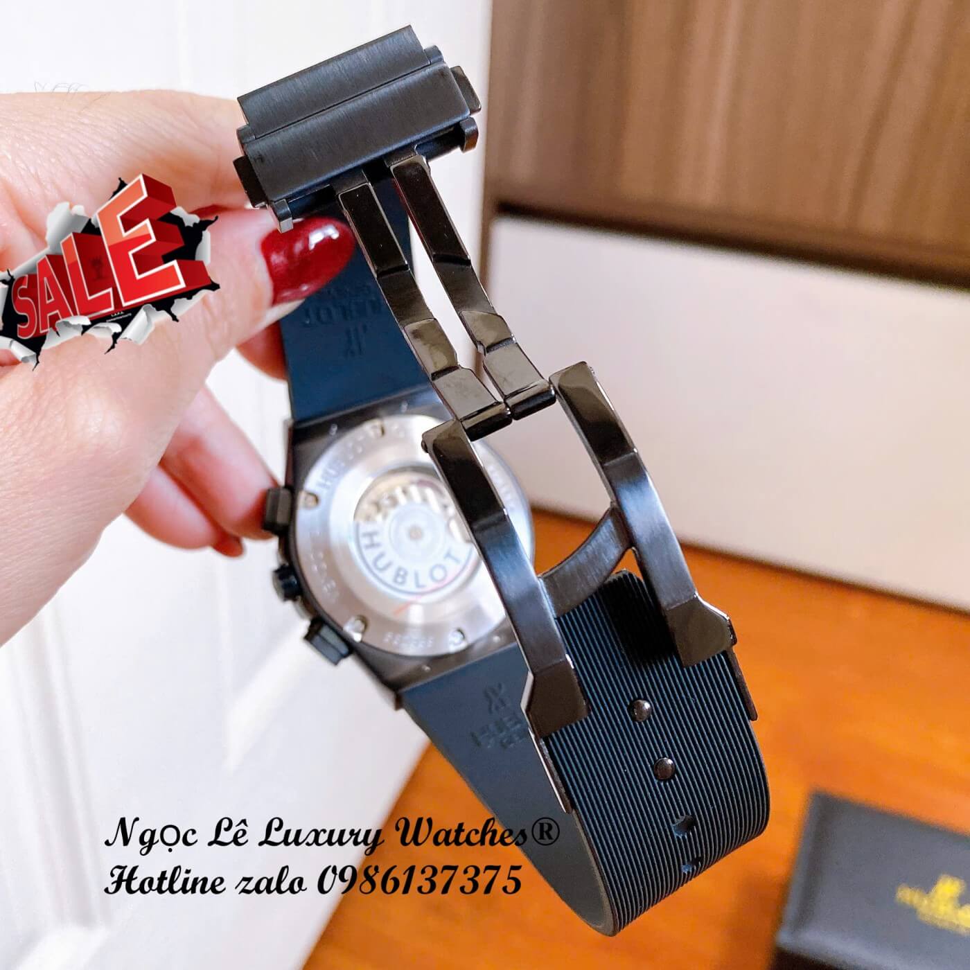 Đồng Hồ Nam Hublot Classic Fusion Automatic Dây Cao Su Đen Vỏ Thép Đen Size 42mm