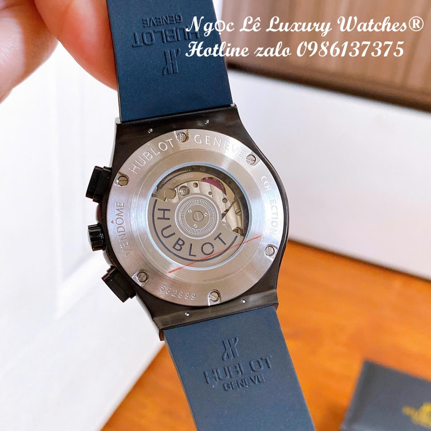 Đồng Hồ Nam Hublot Classic Fusion Automatic Dây Cao Su Đen Vỏ Thép Đen Size 42mm