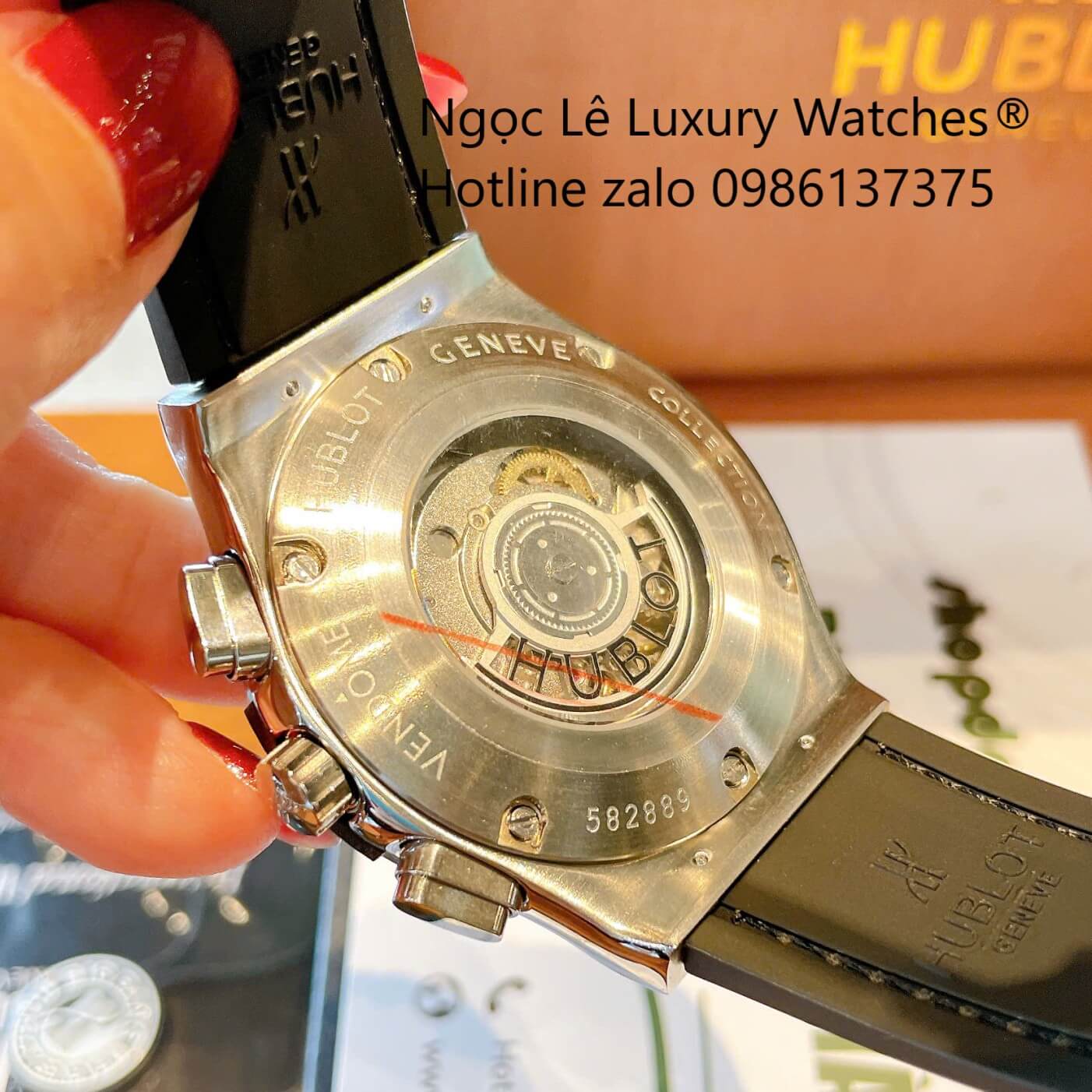 Đồng Hồ Nam Hublot Classic Fusion Automatic Dây Da Đen Vỏ Thép Silver Size 42mm