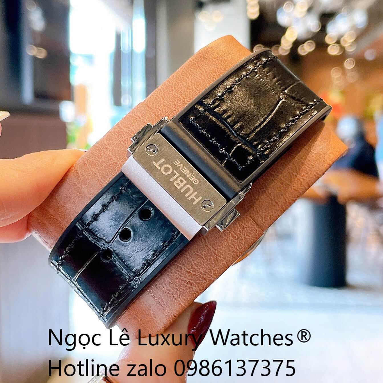 Đồng Hồ Nam Hublot Classic Fusion Automatic Dây Da Đen Vỏ Thép Silver Size 42mm