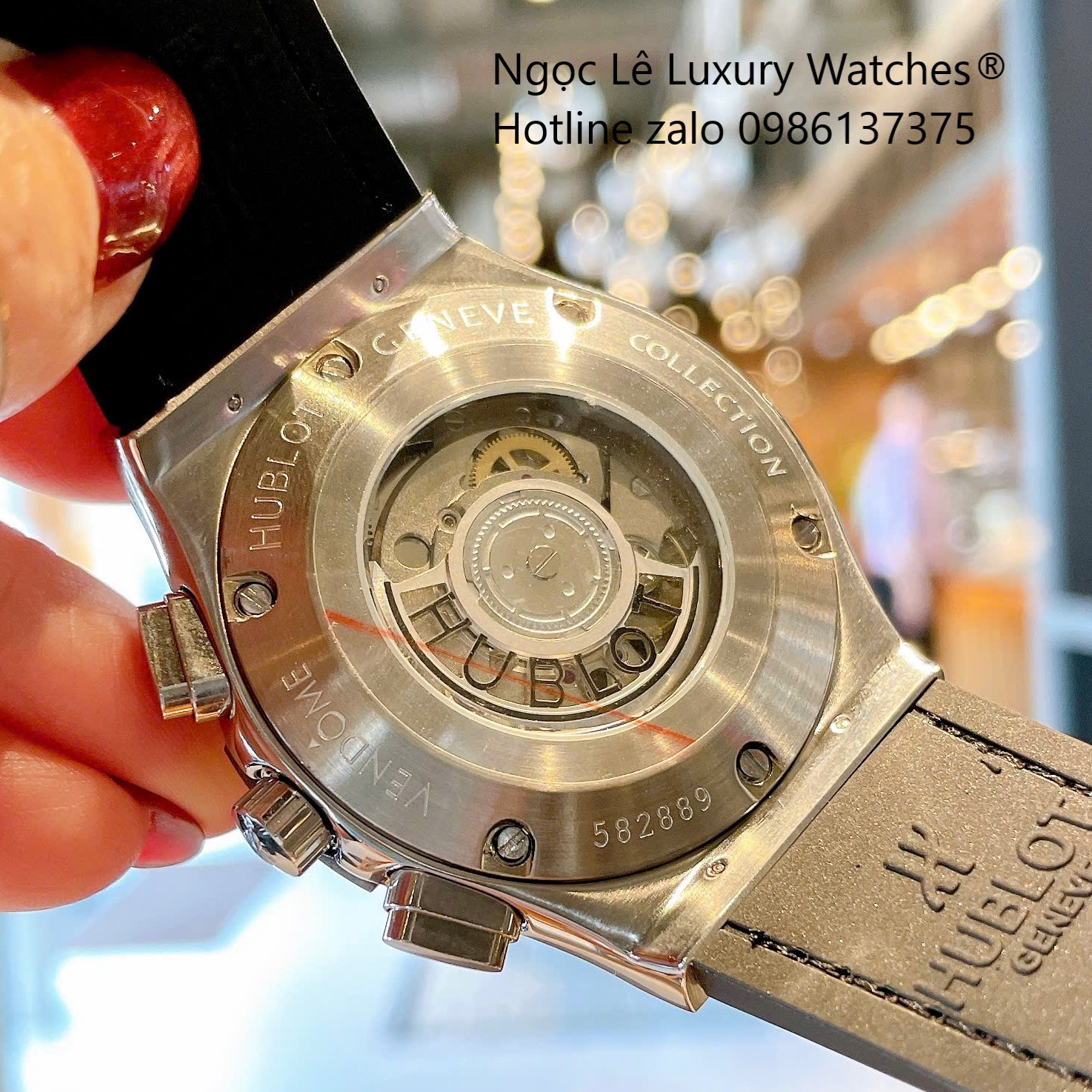 Đồng Hồ Nam Hublot Classic Fusion Automatic Dây Da Nâu Vỏ Thép Silver Size 42mm