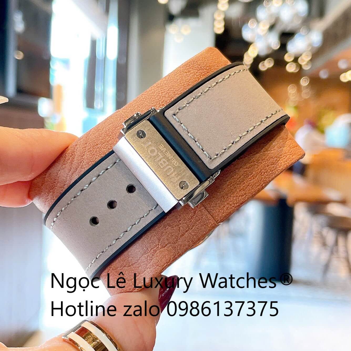 Đồng Hồ Nam Hublot Classic Fusion Automatic Dây Da Xám Vỏ Thép Silver Size 42mm