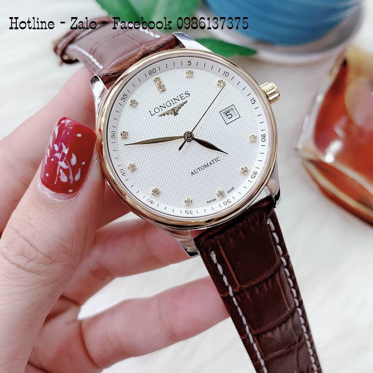 ng H Nam Longines Automatic Si u C p D y Da N u Gold 40mm