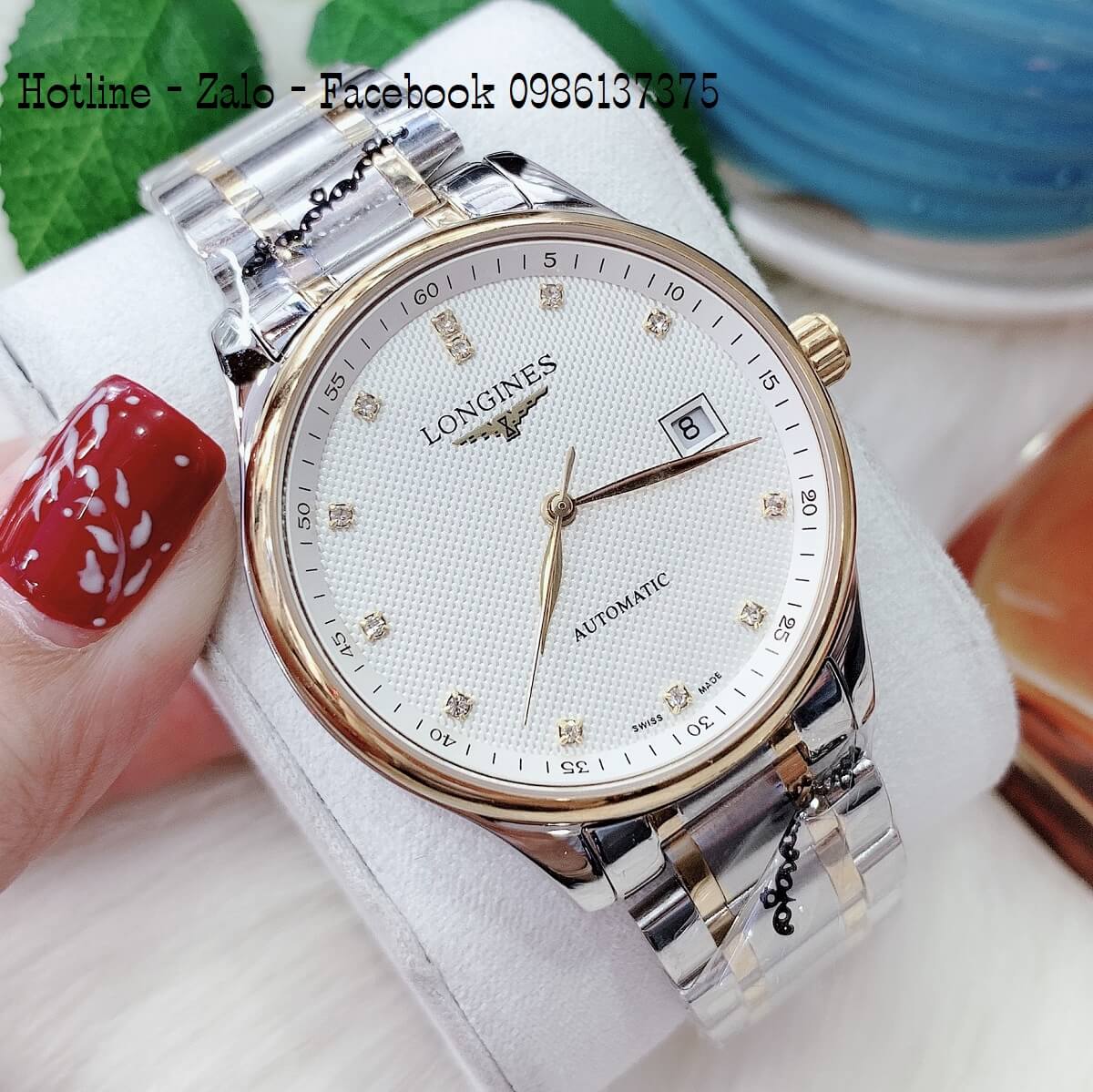 Đồng Hồ Nam Longines Automatic Demi Vàng Siêu Cấp 40mm