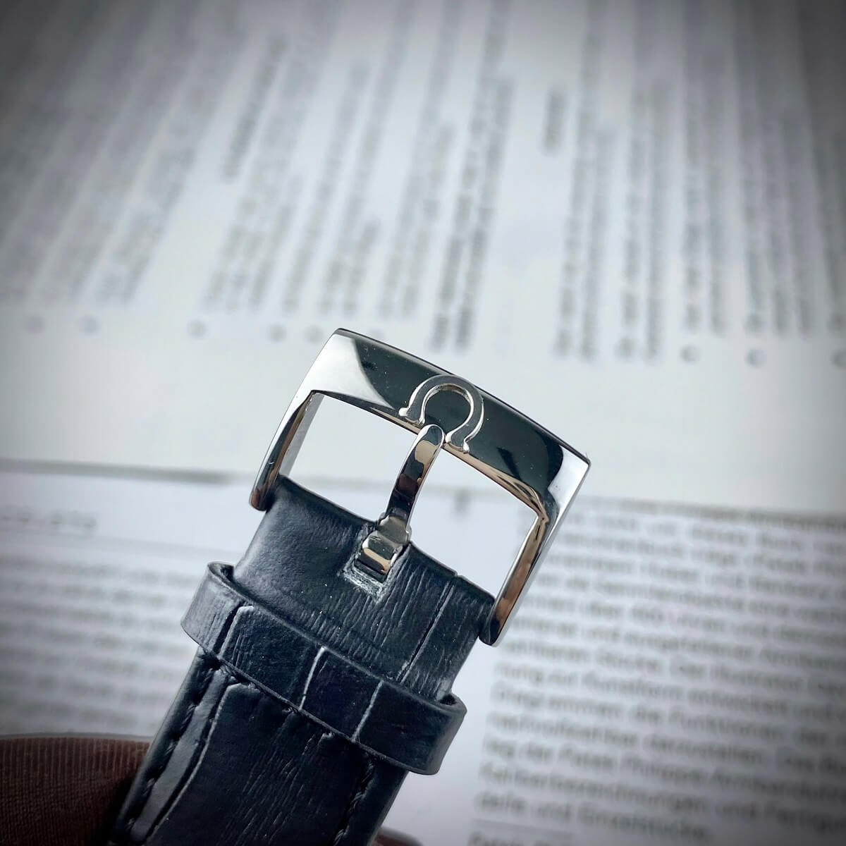Đồng Hồ Nam Omega Thuyền Buồm Tự Động Dây Da Đen Vỏ Silver Size 40mm