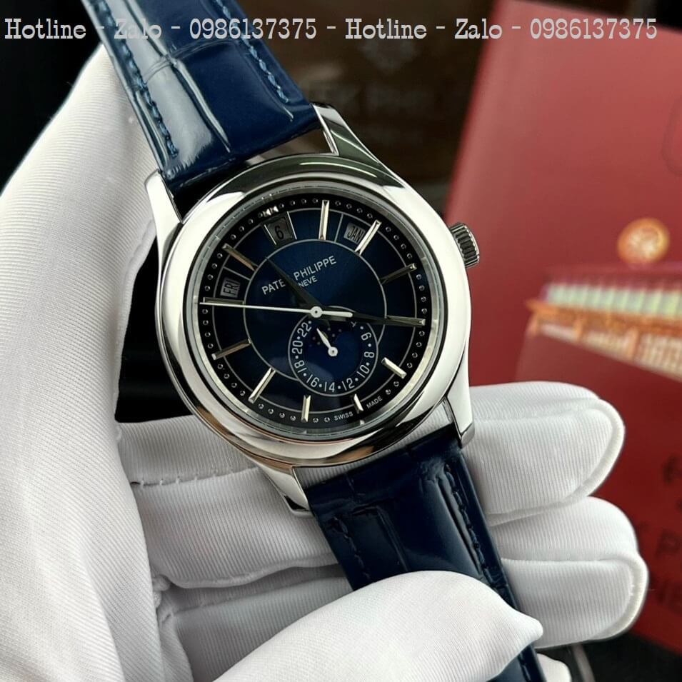 Đồng Hồ Patek Philippe Nam Máy Cơ Siêu Cấp Xanh Silver 40mm