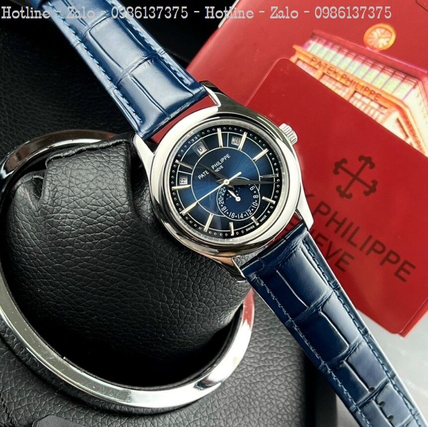 Đồng Hồ Patek Philippe Nam Máy Cơ Siêu Cấp Xanh Silver 40mm