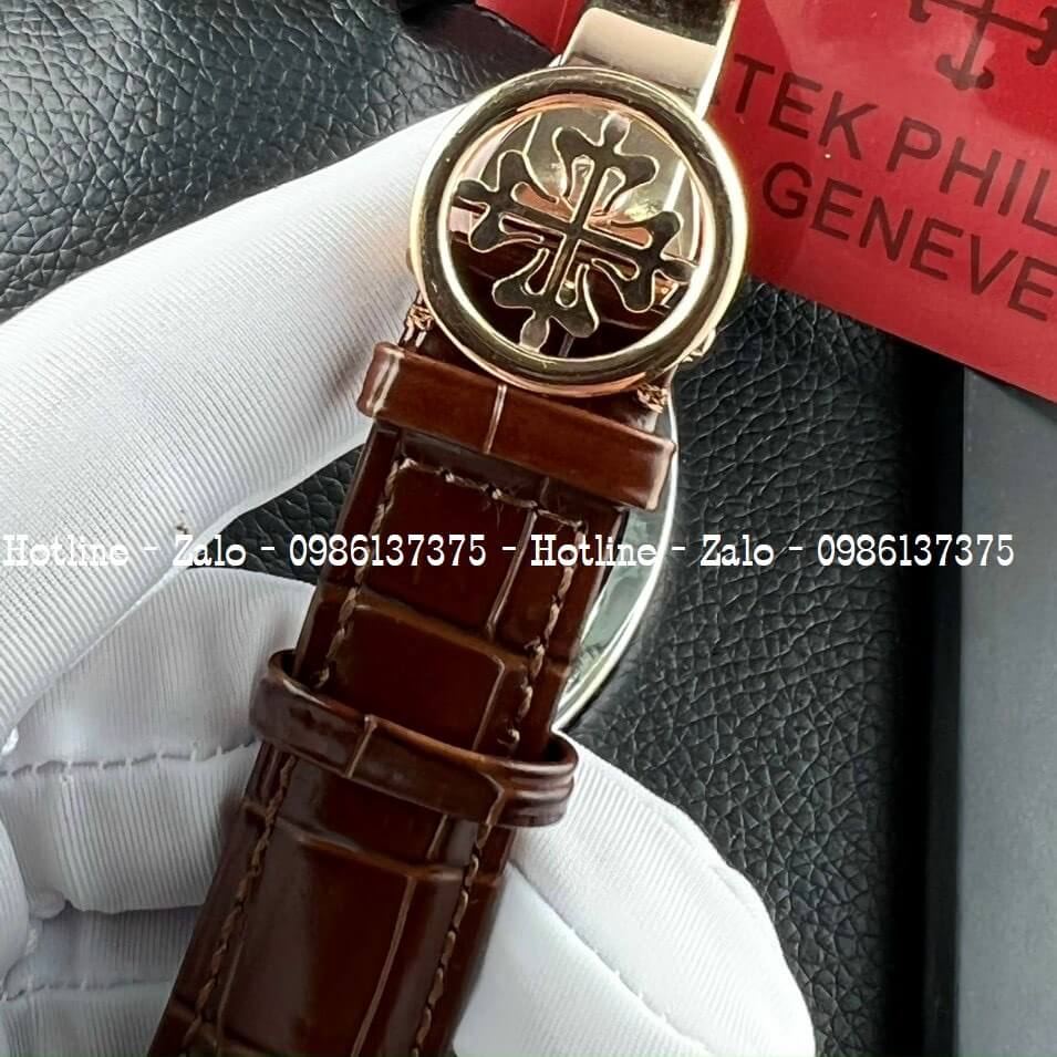 Đồng Hồ Patek Philippe Nam Máy Cơ Siêu Cấp Nâu Rose 40mm