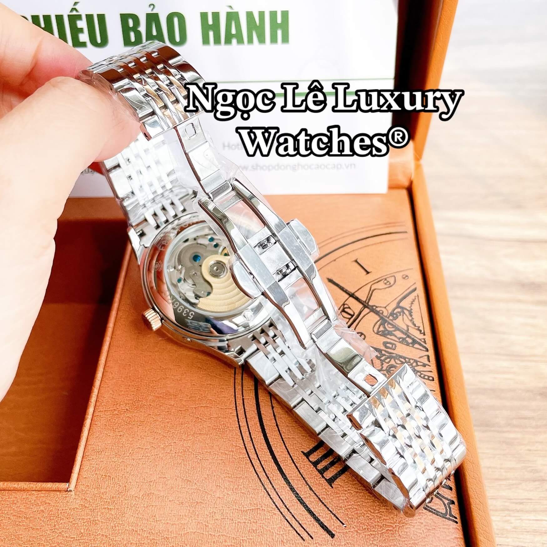 Đồng Hồ Nam Patek Philippe Complications Tự Động Dây Kim Loại Màu Bạc Mặt Đen Size 40mm