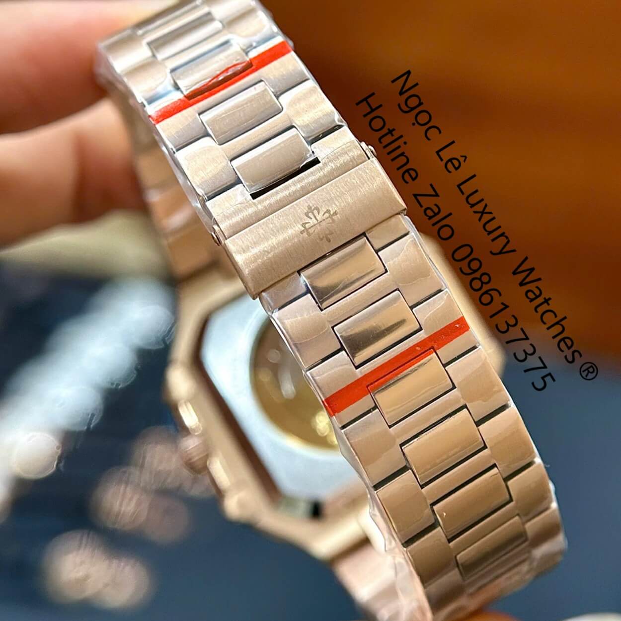 Đồng Hồ Nam Patek Philippe Cubitus Automatic Vàng Hồng Mặt Nâu Size 40mm