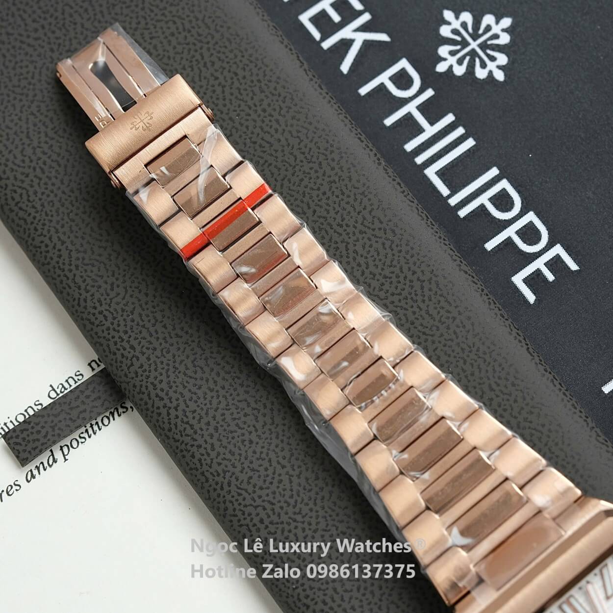 Đồng Hồ Nam Patek Philippe Cubitus Automatic Vàng Hồng Mặt Nâu Size 40mm