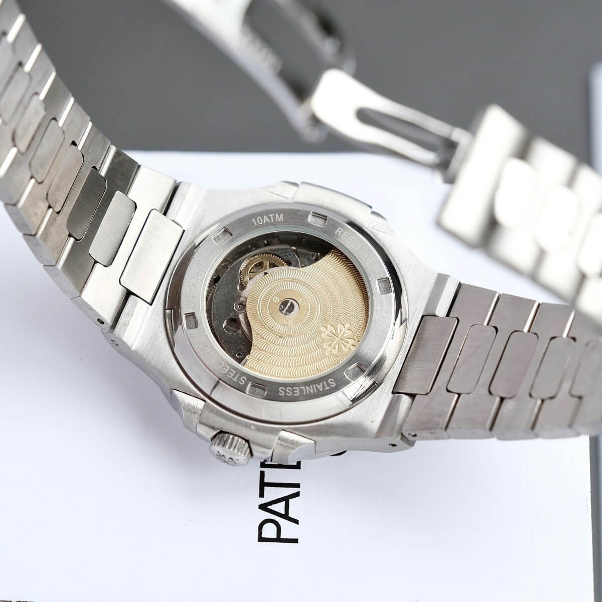 Đồng Hồ Nam Patek Philippe Nautilus 5711 Máy Tự Động Dây Bạc Mặt Xanh Dương Size 40mm