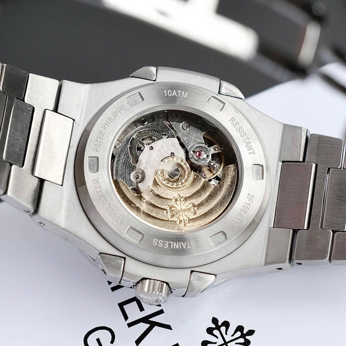 Đồng Hồ Nam Patek Philippe Nautilus 5711 Đính Đá Máy Tự Động Dây Silver Mặt Xanh Dương Size 40mm
