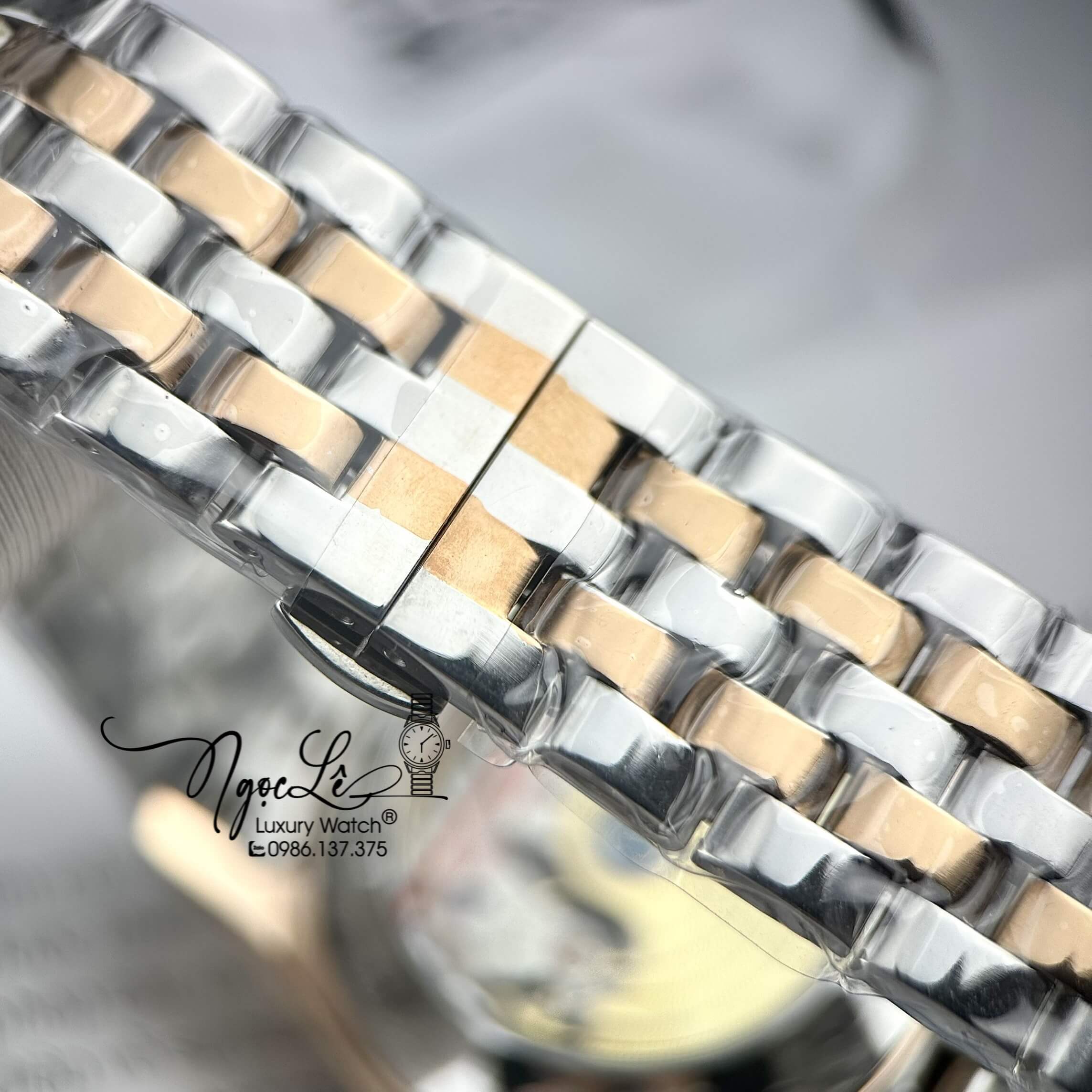 Đồng Hồ Nam Patek Philippe Tự Động Dây Kim Loại Demi Rose Mặt Trắng Size 40mm