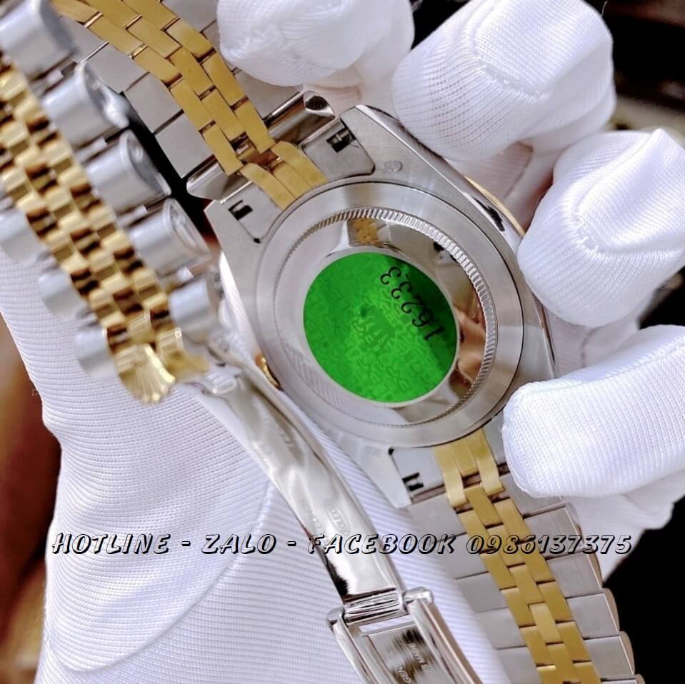 Đồng Hồ Rolex Nữ Demi Vàng Mặt Nâu Máy Pin 32mm