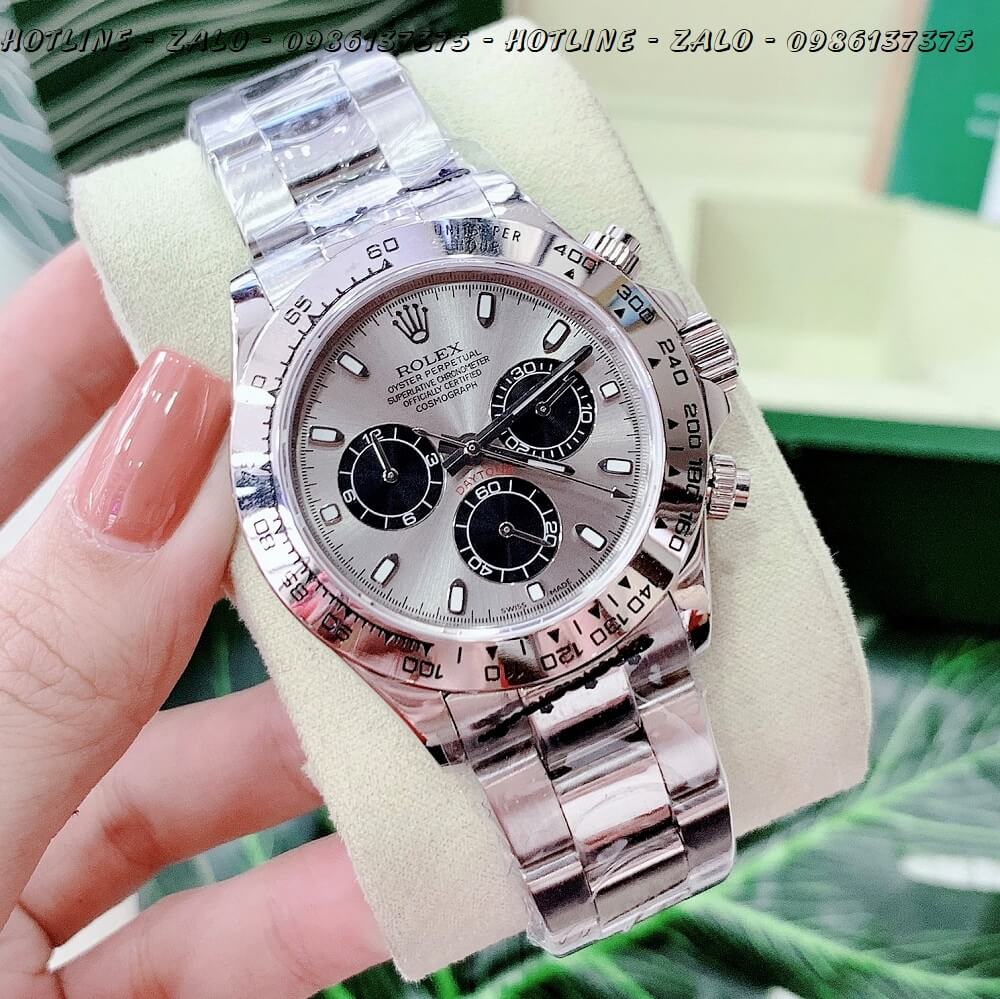 Đồng Hồ Nam Rolex Oyster Perpetual Cosmograph Daytona Automatic 40mm - Bạc Mặt Xám