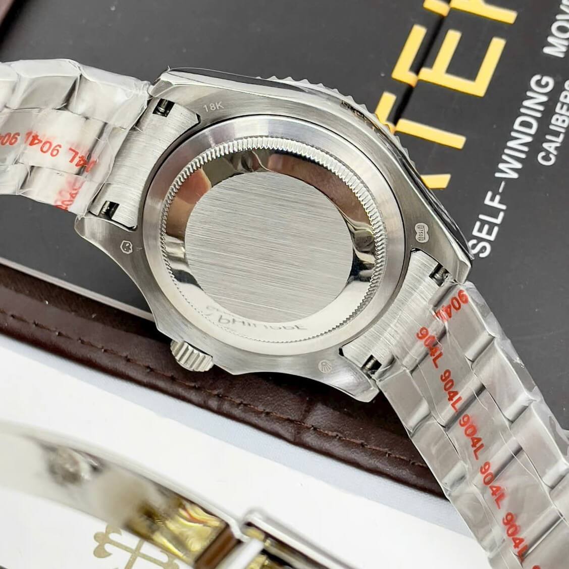 Đồng Hồ Nam Rolex Yacht Master Automatic Dây Kim Loại Silver Mặt Xám Grey Size 40mm