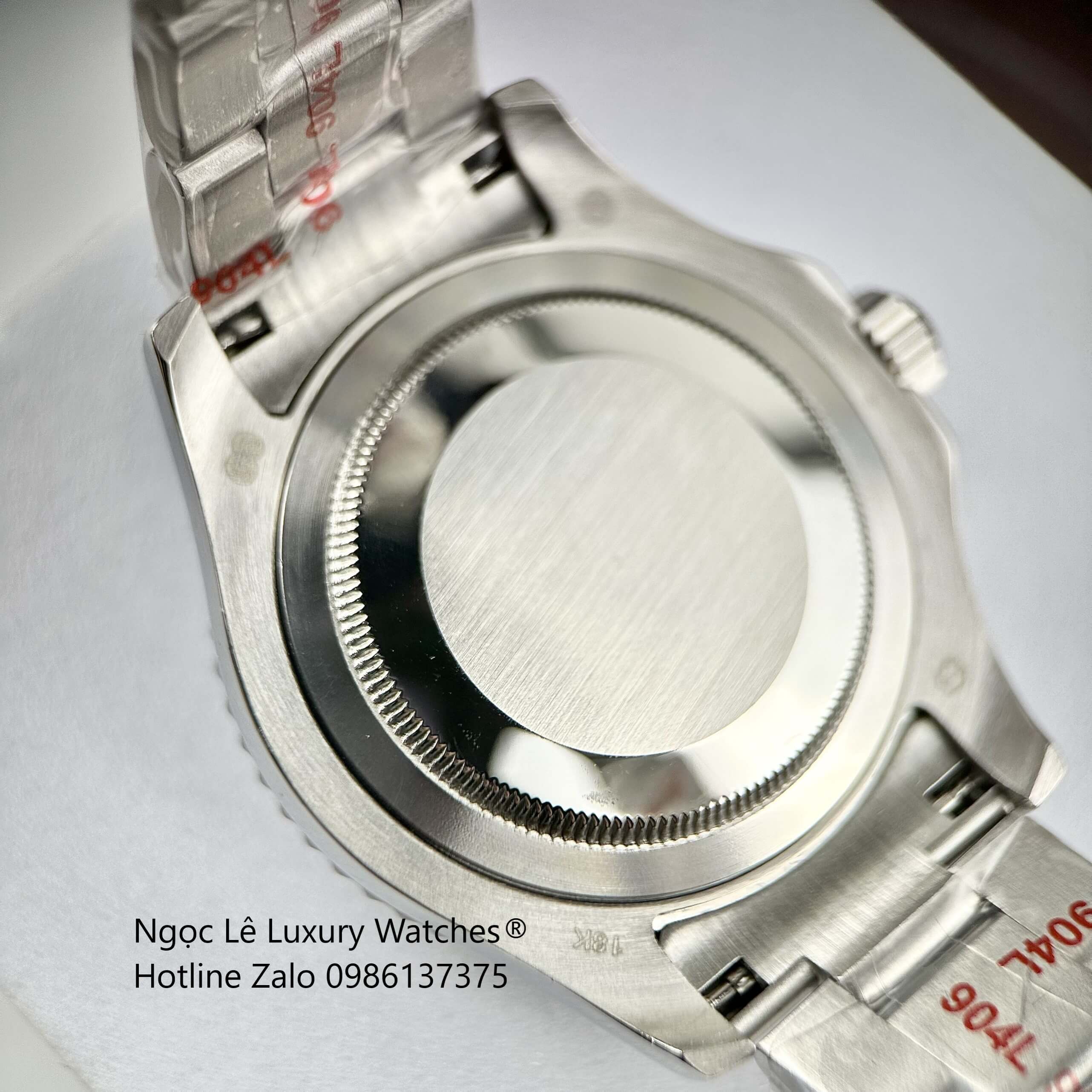 Đồng Hồ Nam Rolex Yacht Master Automatic Dây Kim Loại Silver Mặt Đen Size 40mm