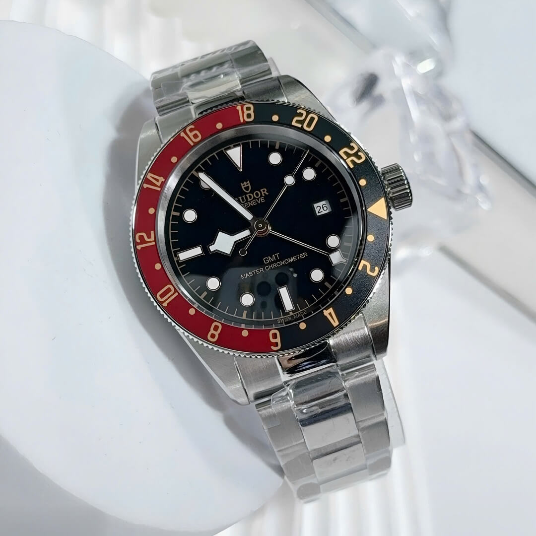 Đồng Hồ Nam Tudor GMT Máy Tự Động Mặt Đen Kính Sapphire 40mm Cao Cấp