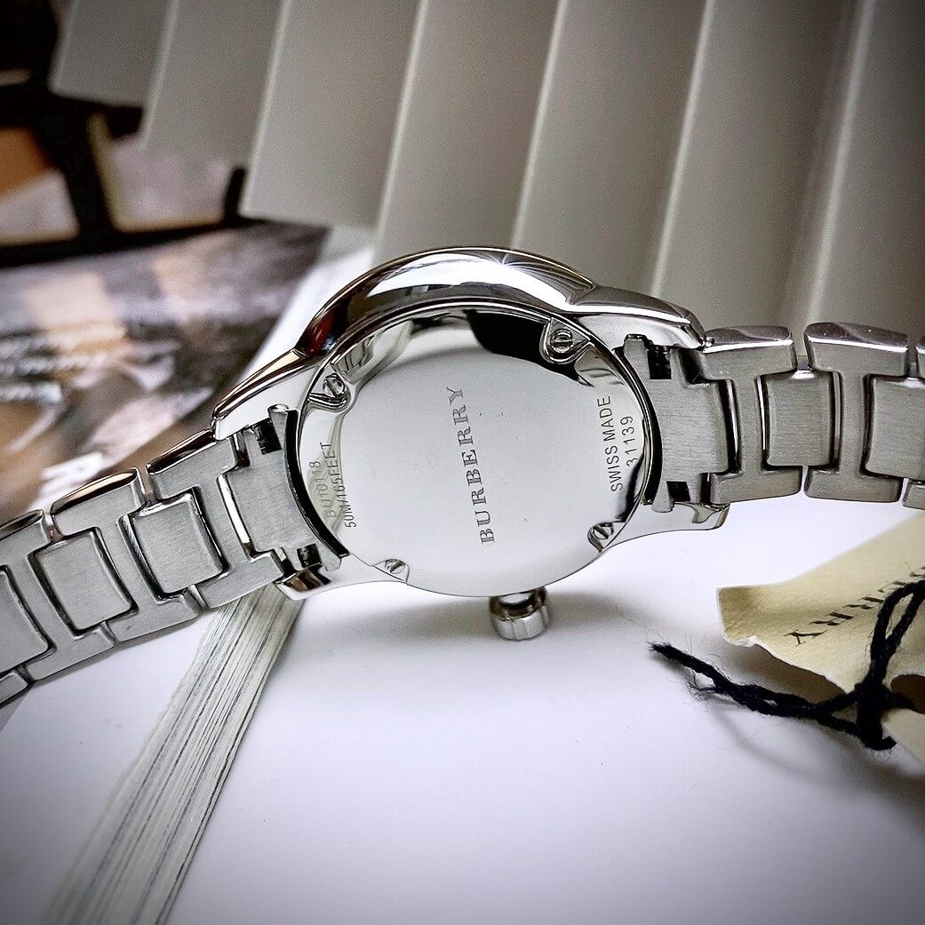 Đồng Hồ Nữ Burberry BU10118 Máy Thụy Sĩ Size 32mm - Dây Demi Vàng Mặt Vàng