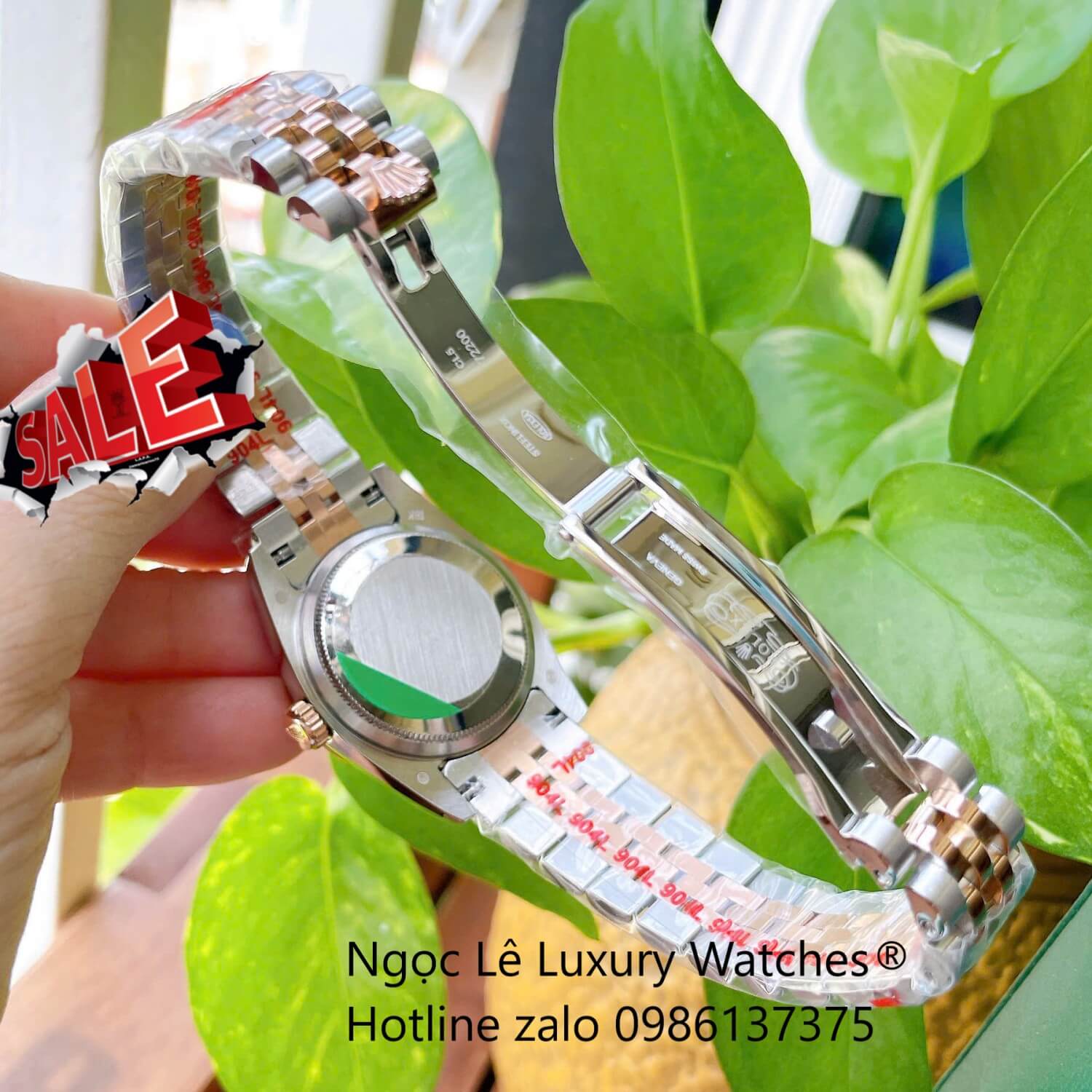 Đồng Hồ Cặp Rolex Datejust Cơ Tự Động Dây Demi Rose Mặt Nâu Size 31mm - 41mm