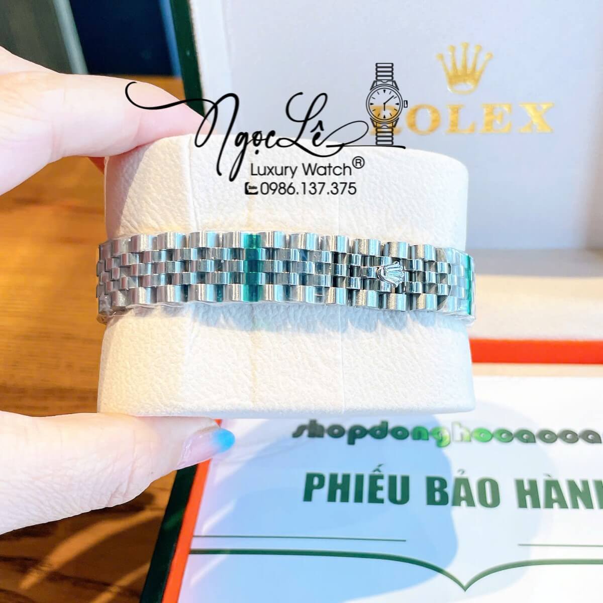 Đồng Hồ Nữ Rolex Datejust Máy Cơ Tự Động Dây Bạc Mặt Đen Xám Niềng Khía Size 31mm - Mặt Số La Mã