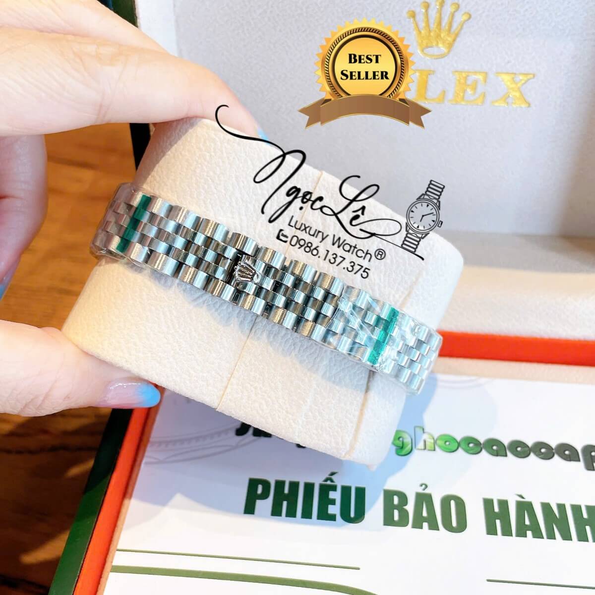 Đồng Hồ Nữ Rolex Datejust Máy Cơ Tự Động Dây Bạc Mặt Xanh Dương Size 31mm - Mặt Số La Mã