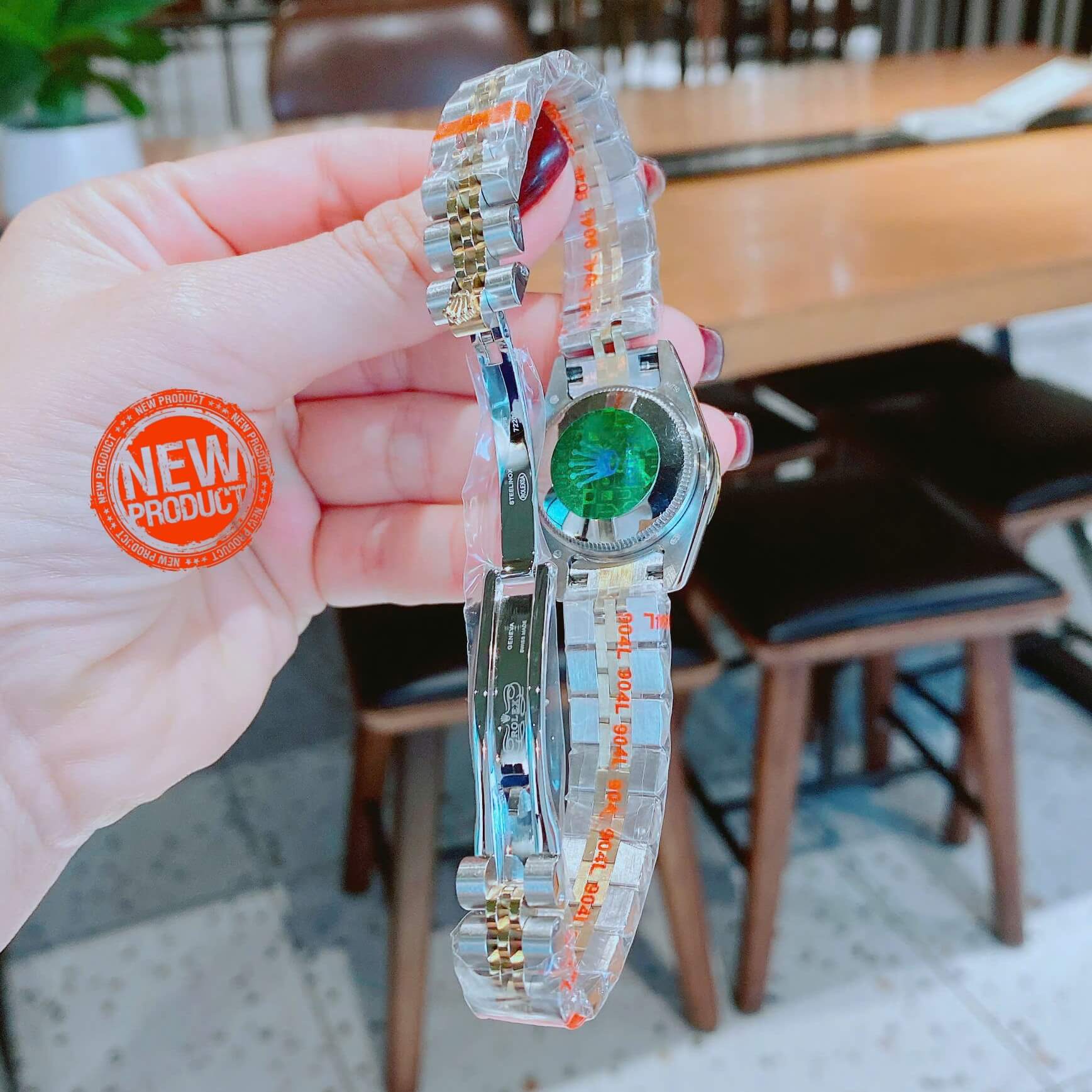 Đồng Hồ Nữ RoLex Datejust Máy Pin Size 28mm – Màu Demi Vàng Gold Mặt Trắng Xà Cừ