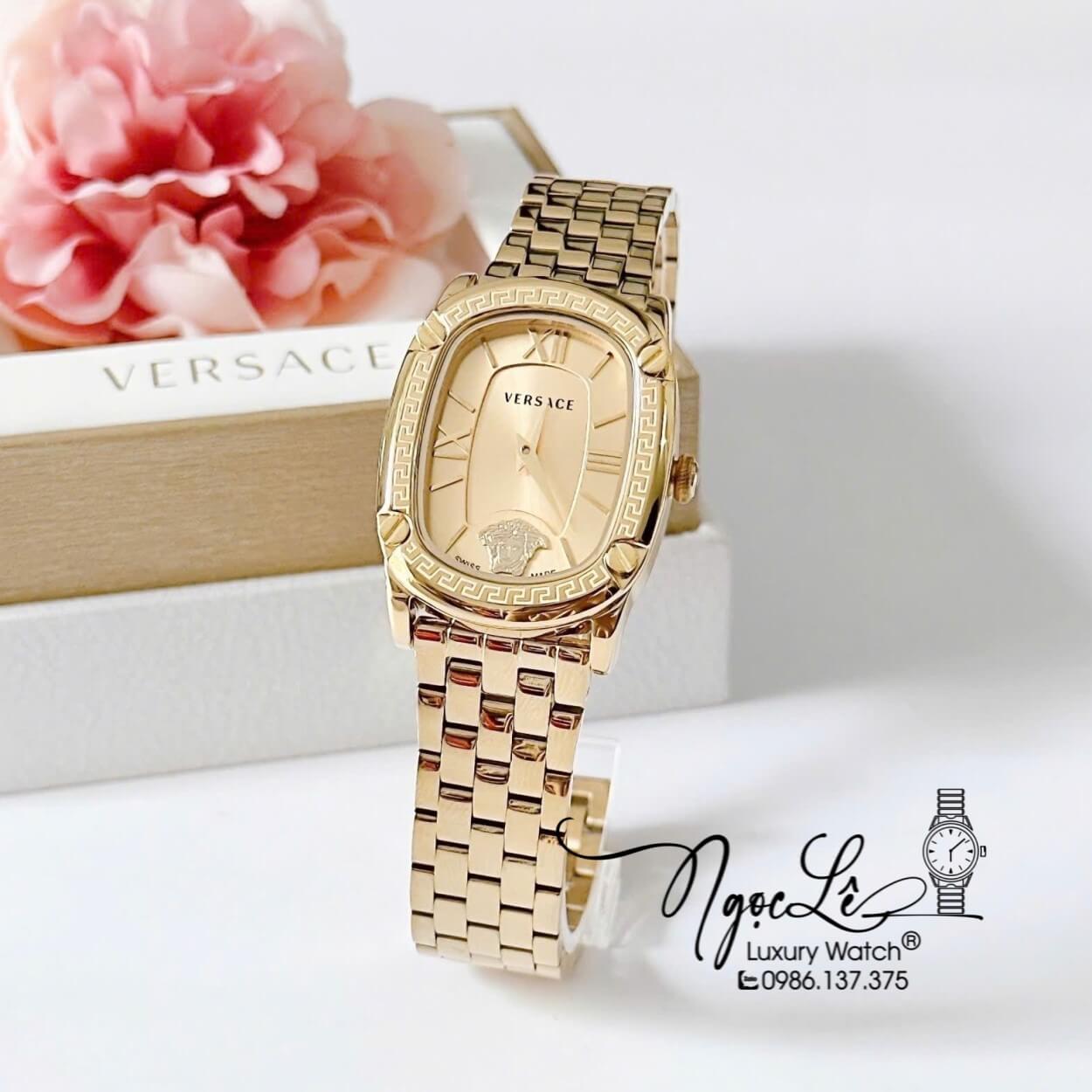 Đồng Hồ Nữ Versace Couture Dây Kim Loại Vàng Gold Size 30x37mm Máy Thụy Sĩ