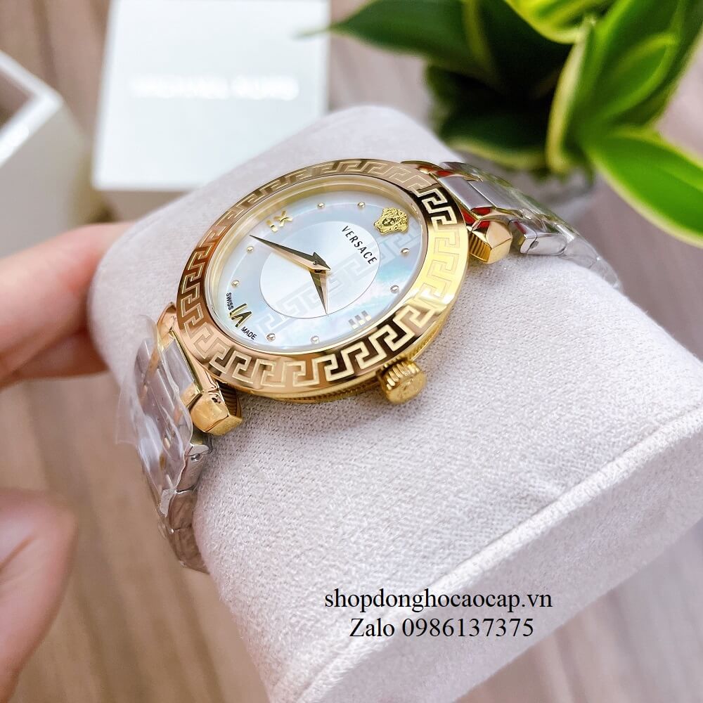 Đồng Hồ Nữ Versace Daphnis Demi Trắng Gold 35mm