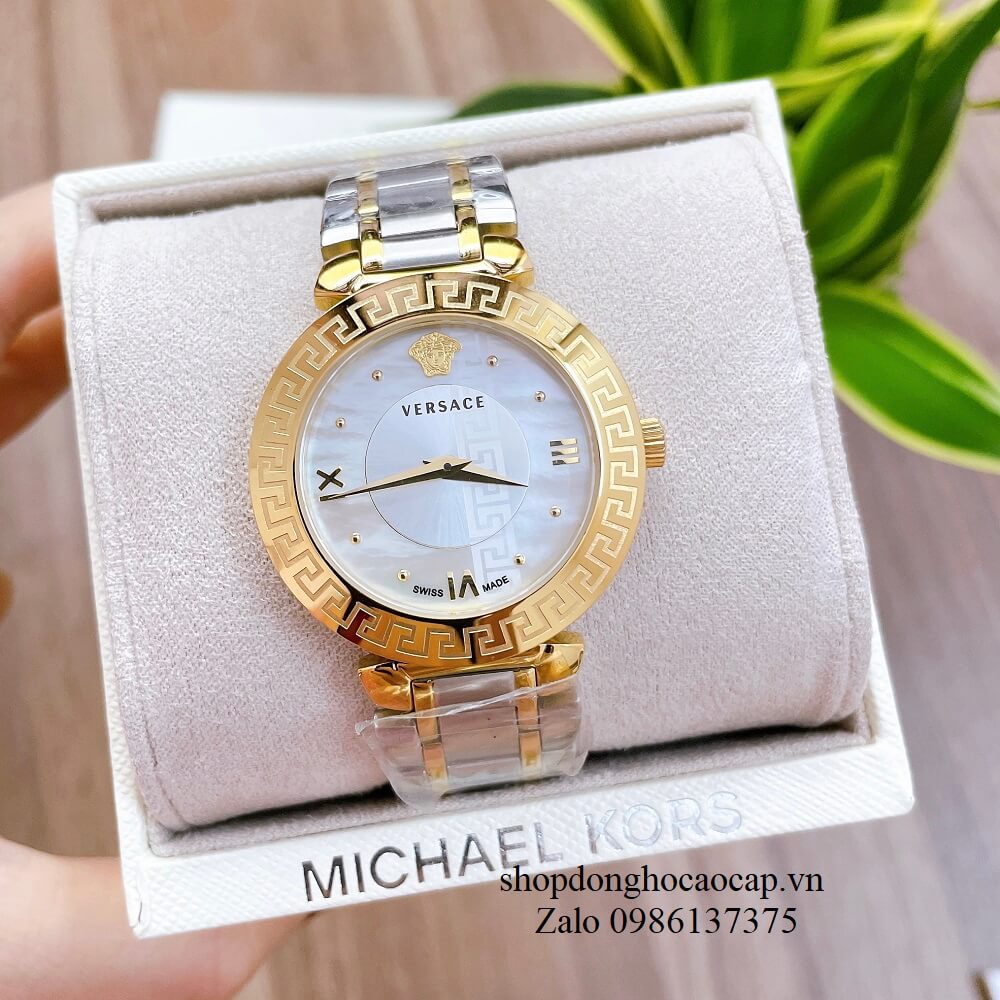 Đồng Hồ Nữ Versace Daphnis Demi Trắng Gold 35mm