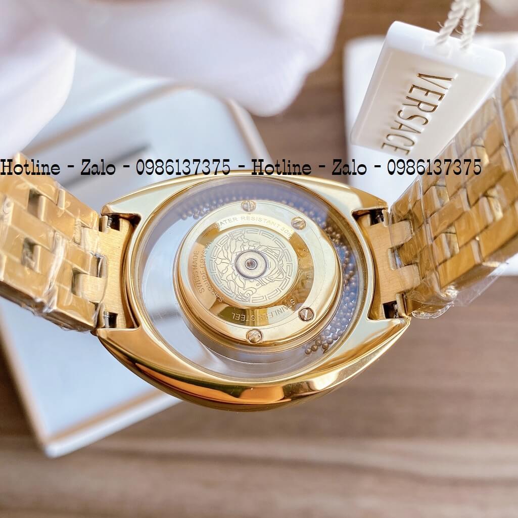 Đồng Hồ Nữ Versace Destiny Oval Vàng Mặt Trắng 37mm